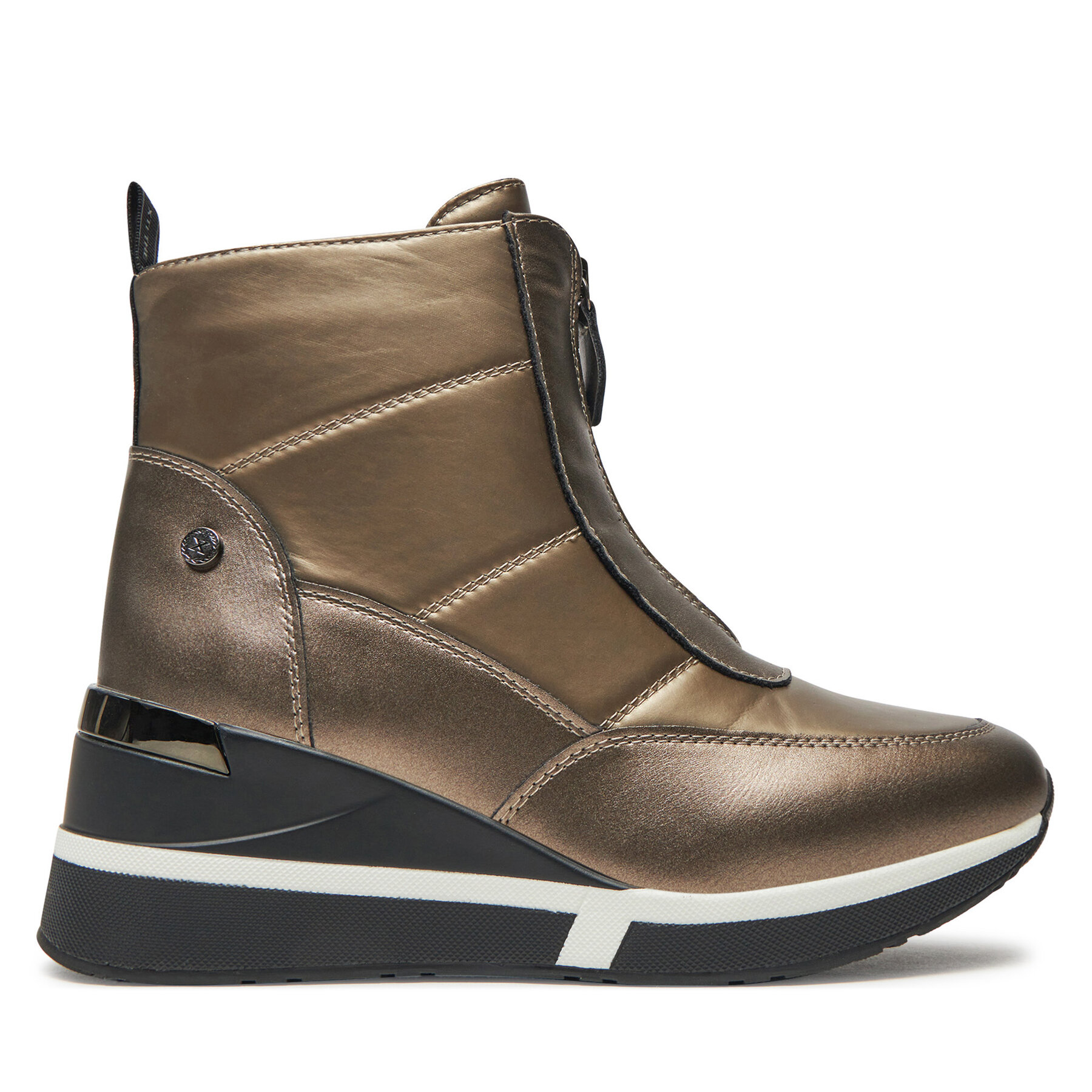Damen Stiefeletten Xti, Schuhgröße 40, Goldfarben, 143079