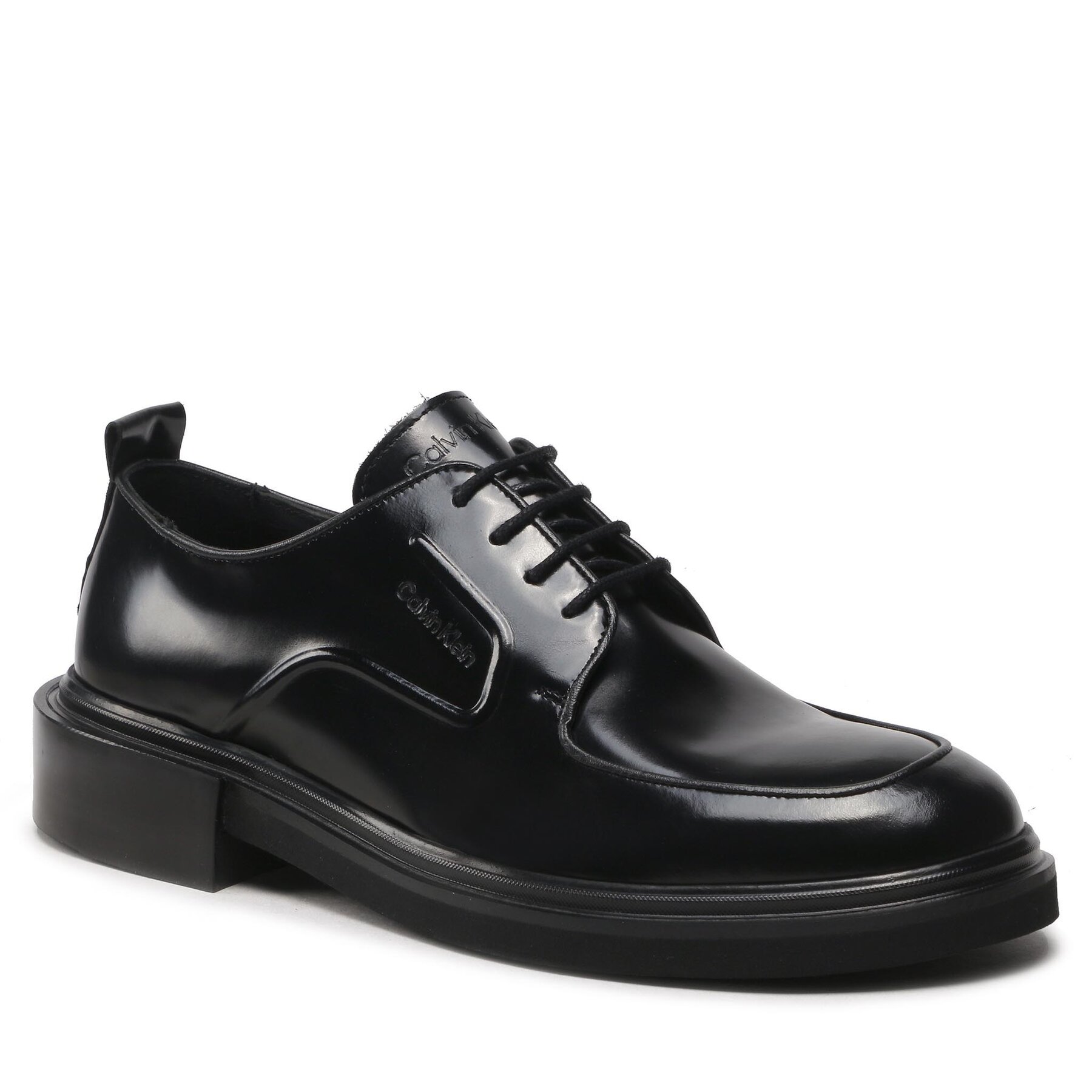 Pantofi Calvin Klein Lace Up Derby Hf HM0HM00932 Ck Black BEH BEH imagine super redus 2022