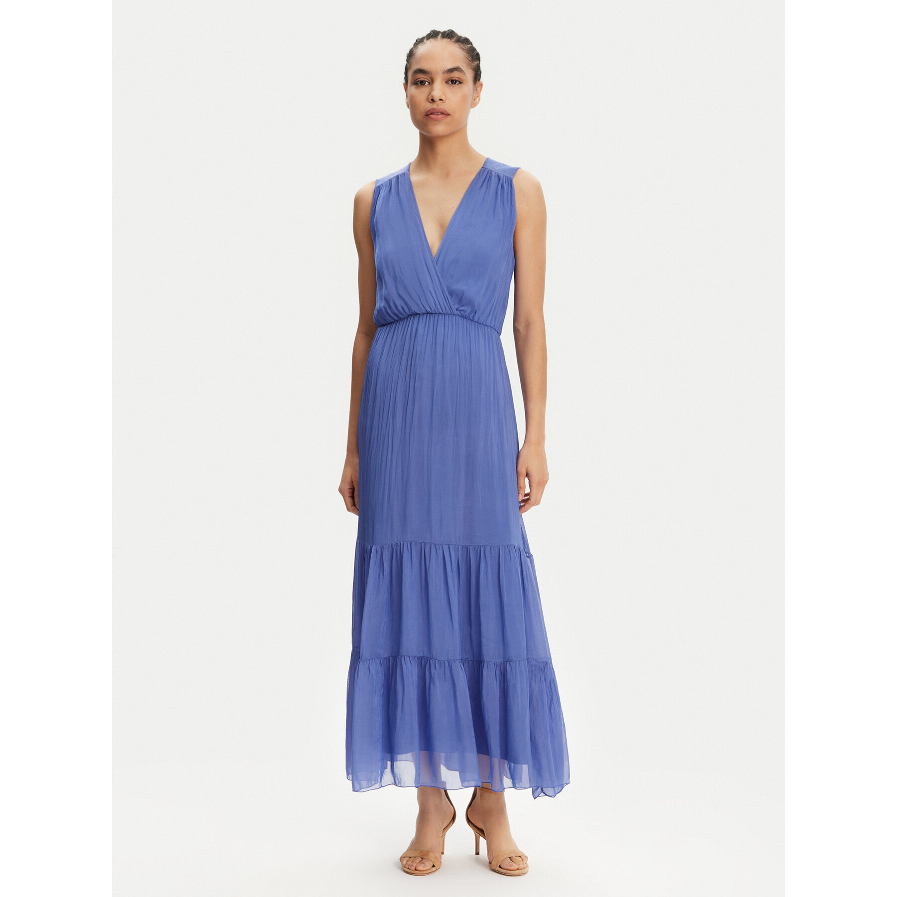 Haveone Sommerkleid AFF-N005 Blau Loose Fit
