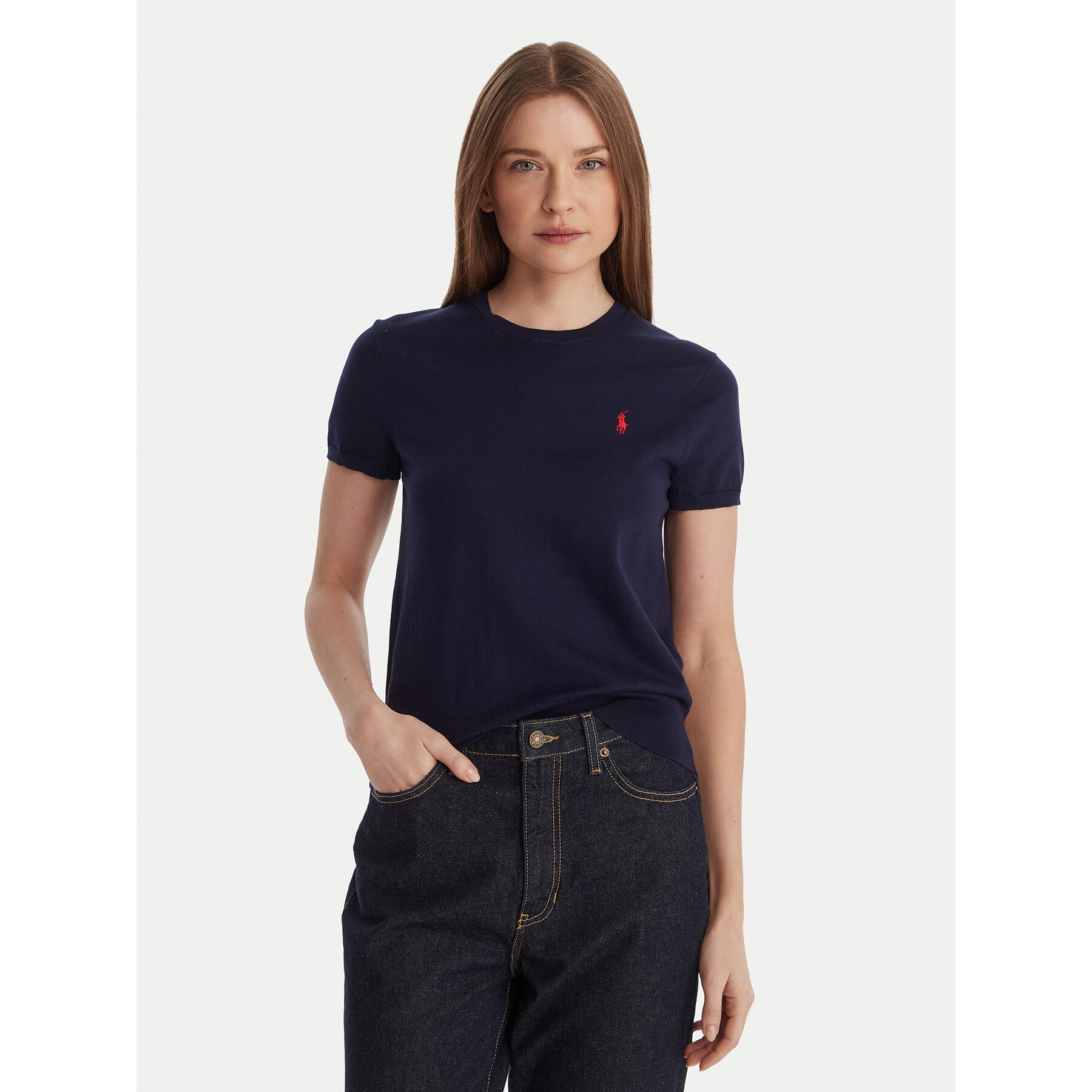 Polo Ralph Lauren T-Shirt 211971872004 Dunkelblau Slim Fit