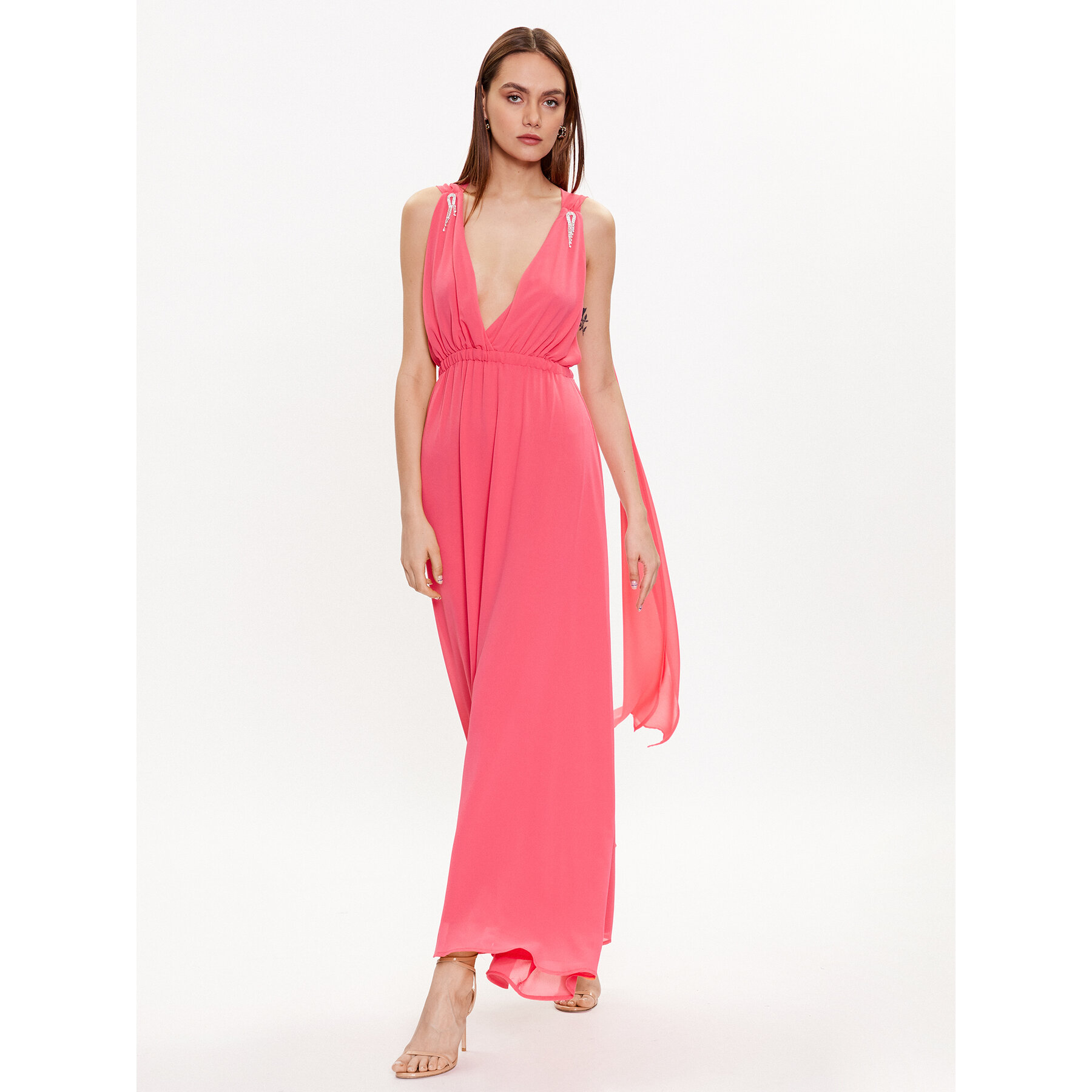 ViCOLO Abendkleid TE0028 Rosa Regular Fit