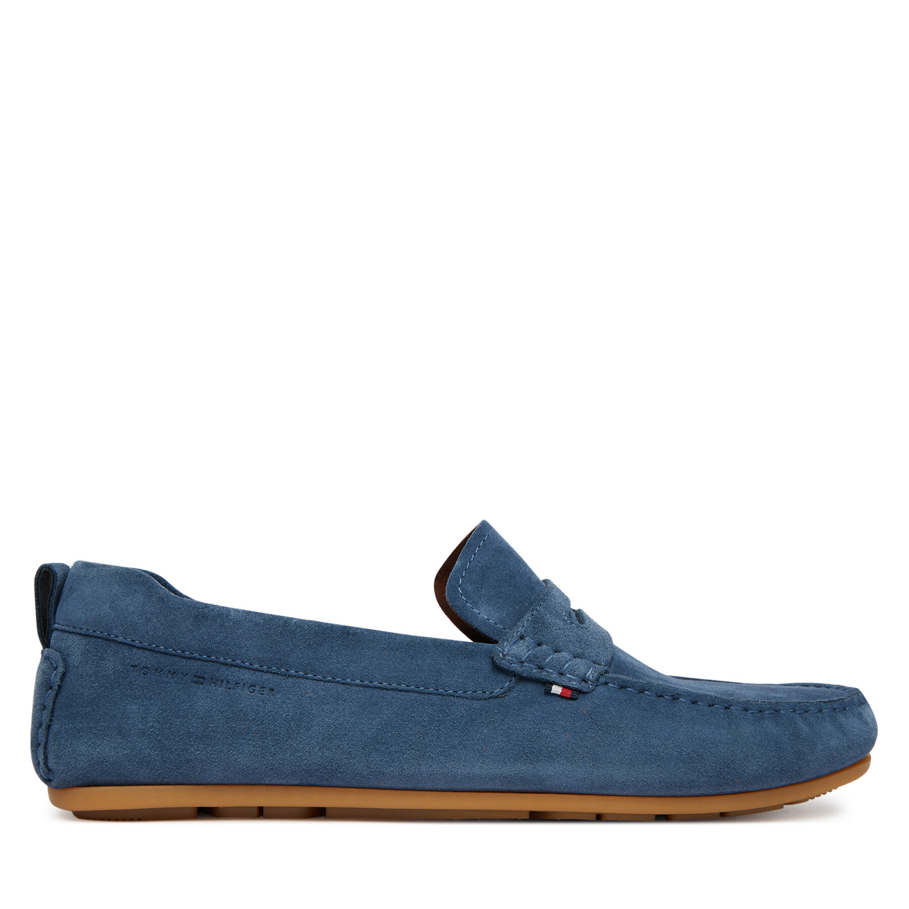 Mocasini Tommy Hilfiger Core Hilfiegr Suede Driver FM0FM05789 Albastru