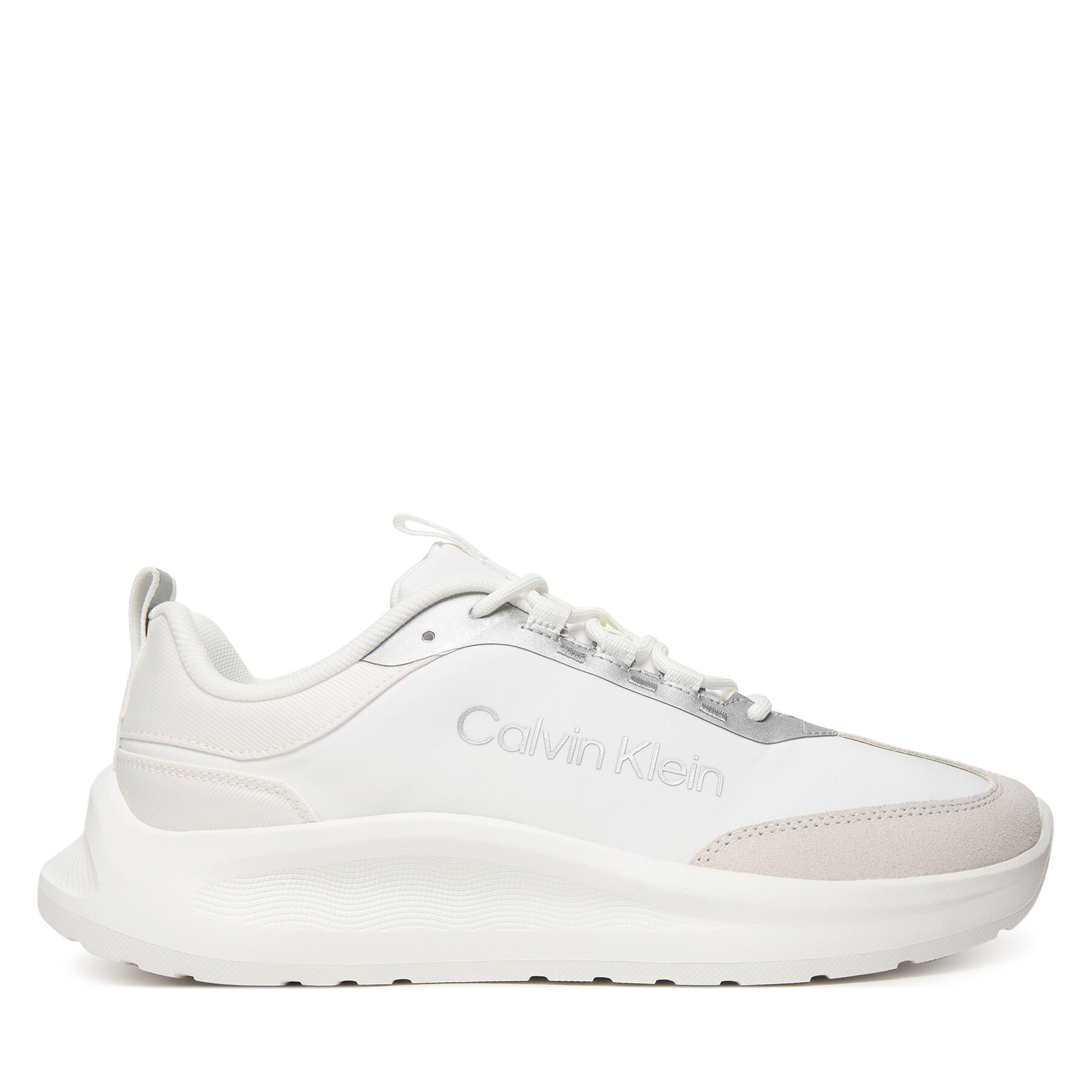 Sneakers Calvin Klein Light Eva Runner Nyl-Sue HW0HW03149 Alb