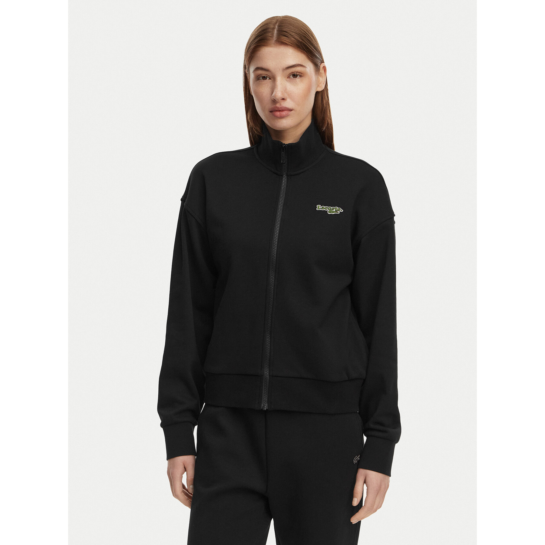 Lacoste Sweatshirt SF0040 Schwarz Relaxed Fit