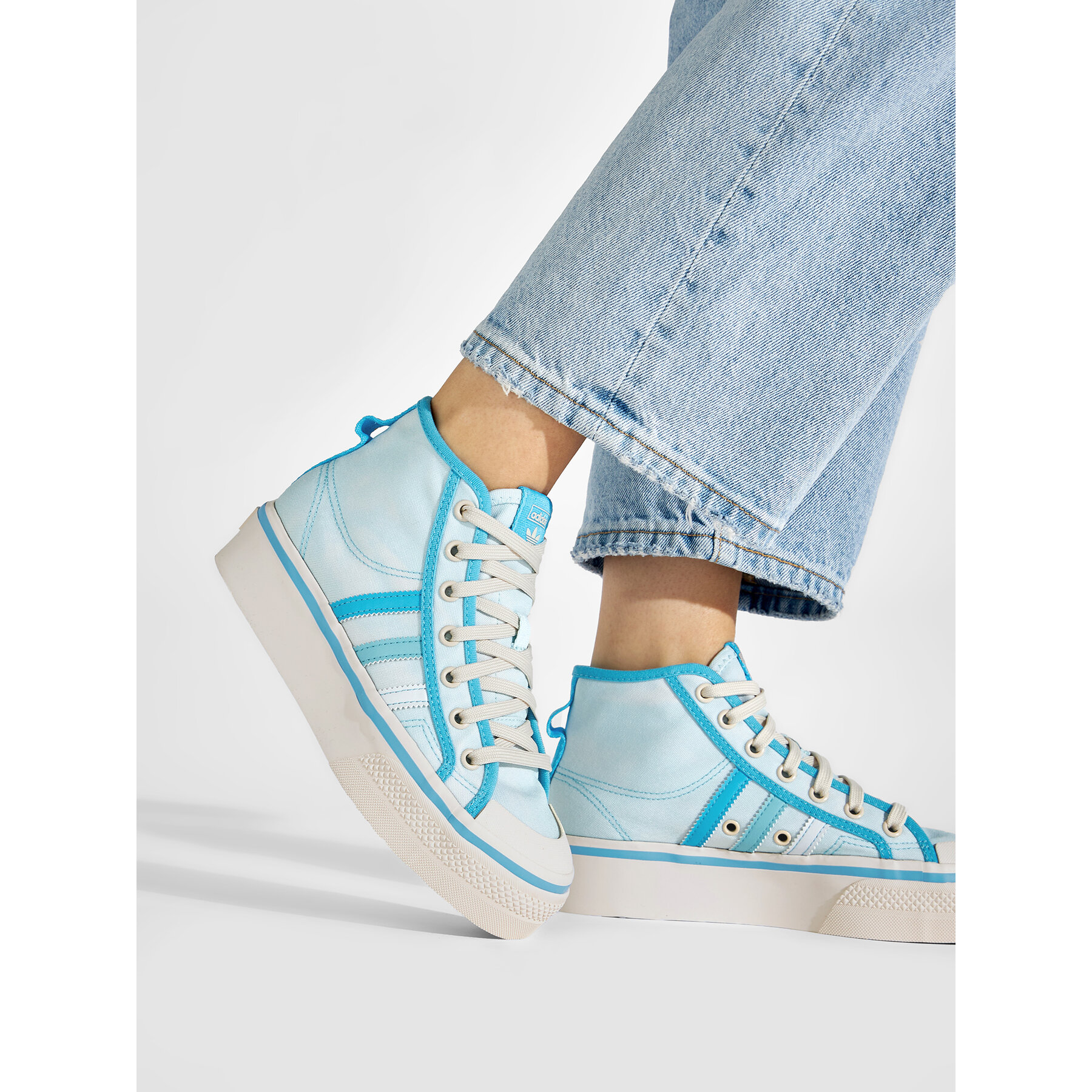 Modne superge adidas Nizza Platform Mid GX4604 Modra
