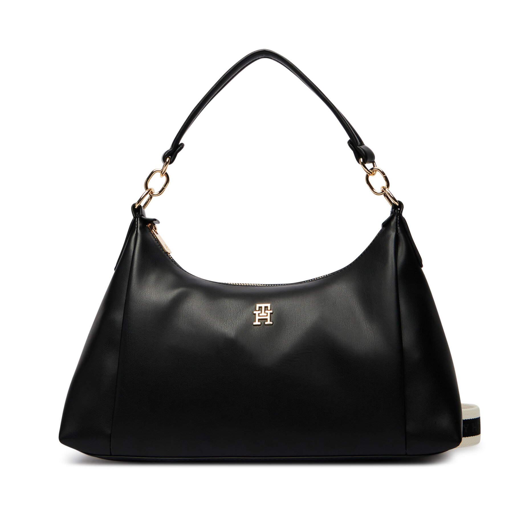 Τσάντα Tommy Hilfiger Th Essential Shoulder Bag AW0AW18374 Μαύρο