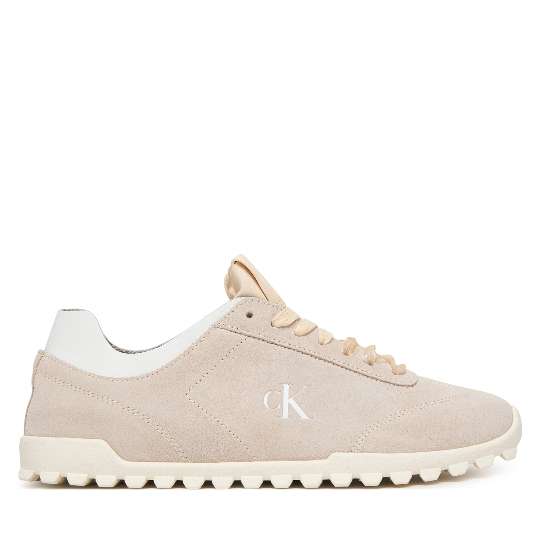Sneakersy Calvin Klein Low Profile Run MG Sue HW0HW03150 Béžová