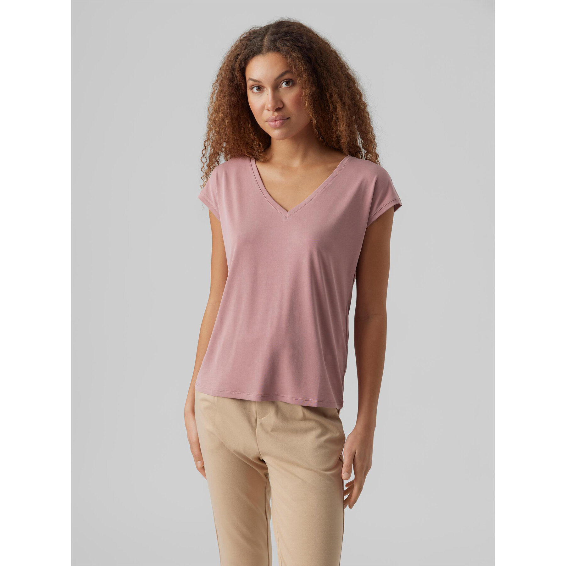 Vero Moda Póló Filli 10247666 Rózsaszín Regular Fit