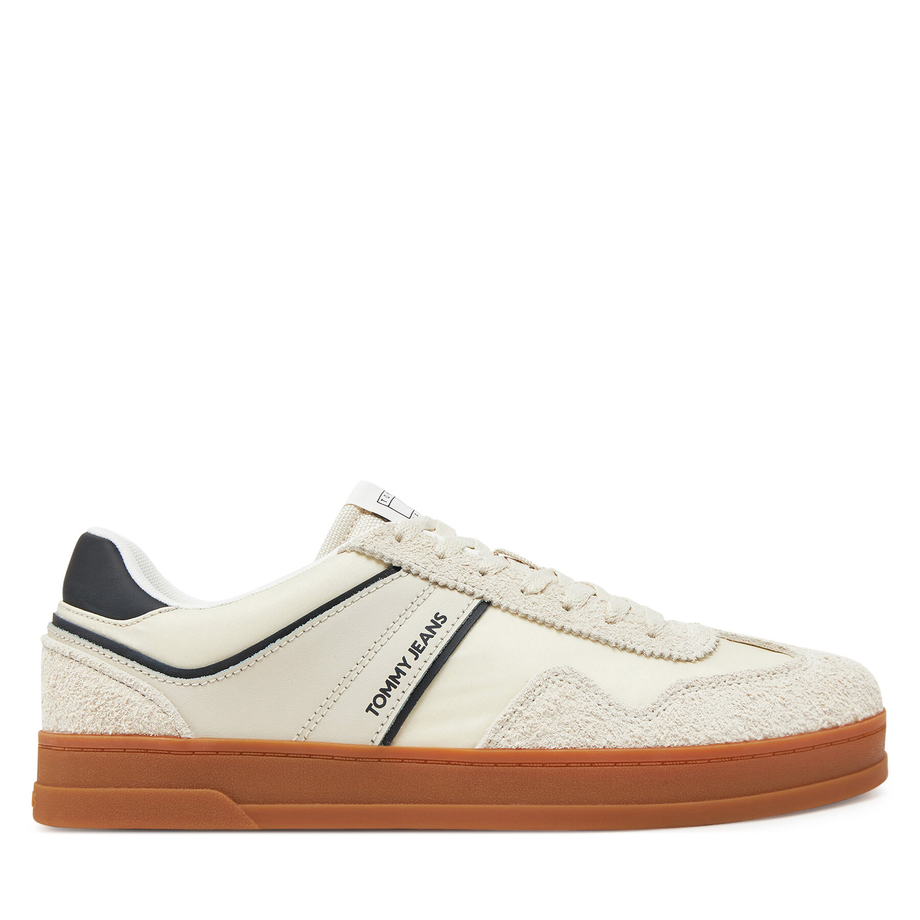 Sneakersy Tommy Jeans The Greenwich Mix Media EM0EM01606 Béžová