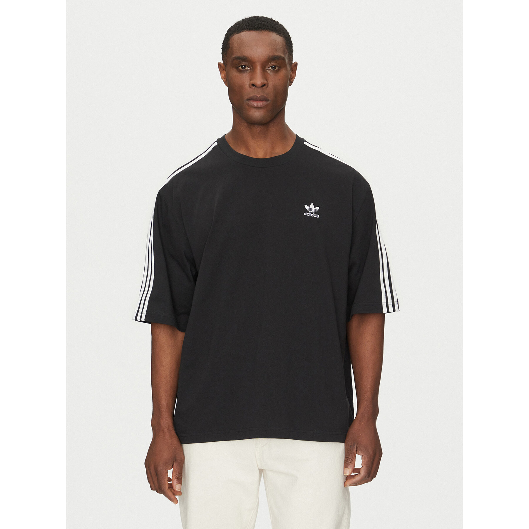 adidas T-Shirt adicolor IZ1832 Μαύρο Oversize