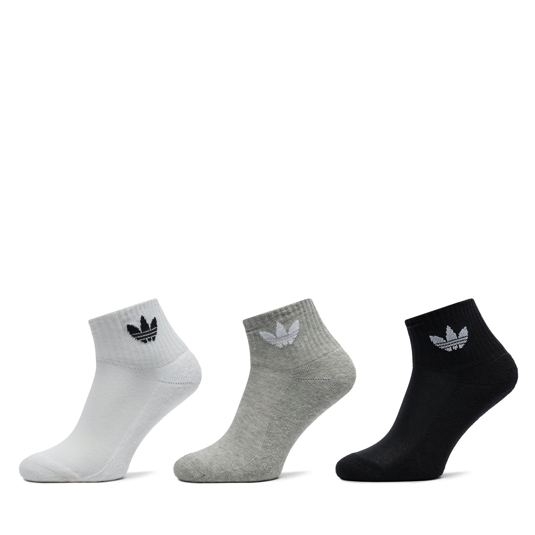 Set di 3 paia di calzini lunghi unisex adidas Mid Crew IJ5612 Multicolore, Taglia 43_45, taglia : 43_45