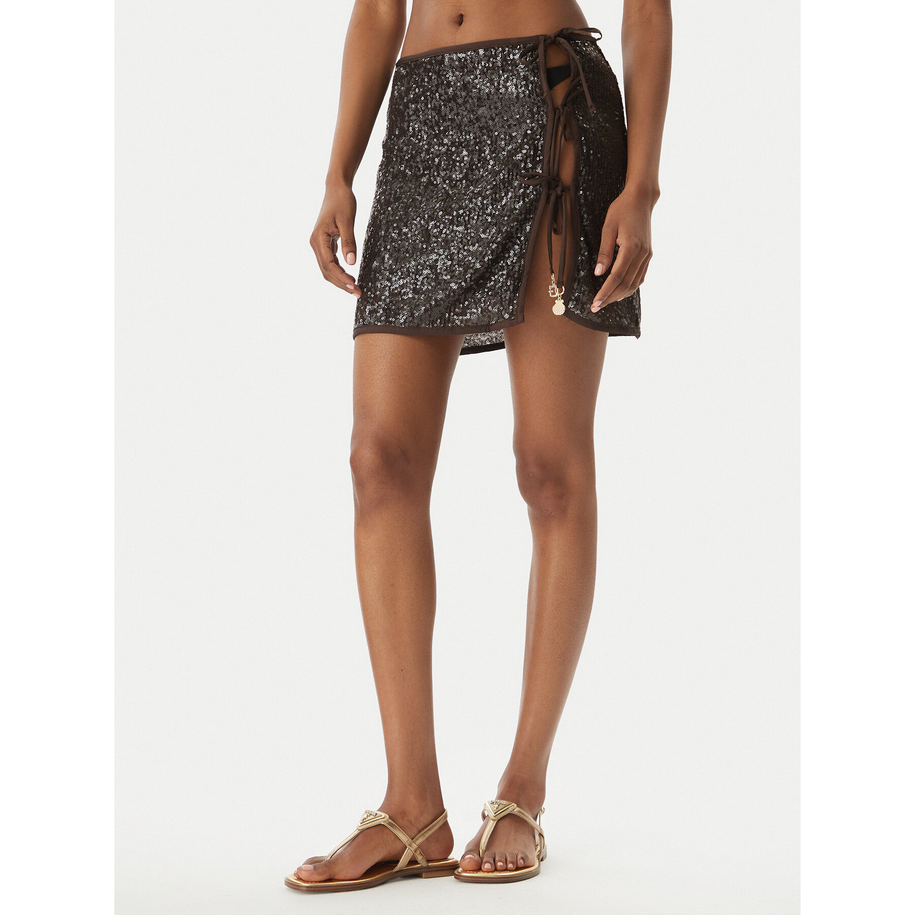 Guess Plažna suknja E6GD05 KBMV0 Smeđa Regular Fit