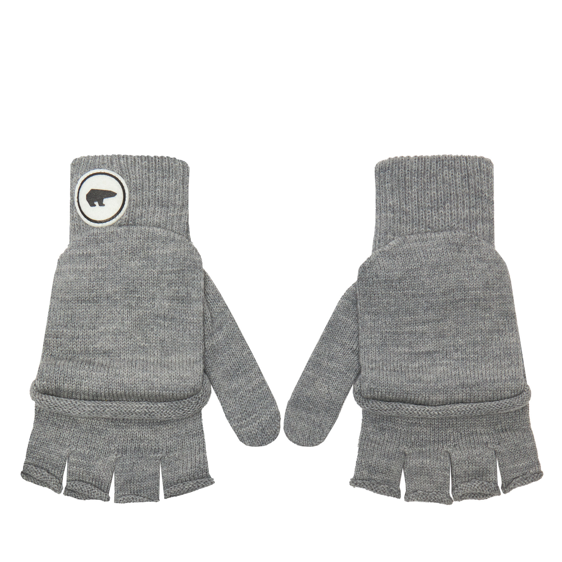 Damenhandschuhe Eisbär Jesse Mittens 80143 006 Grau, Größe 00