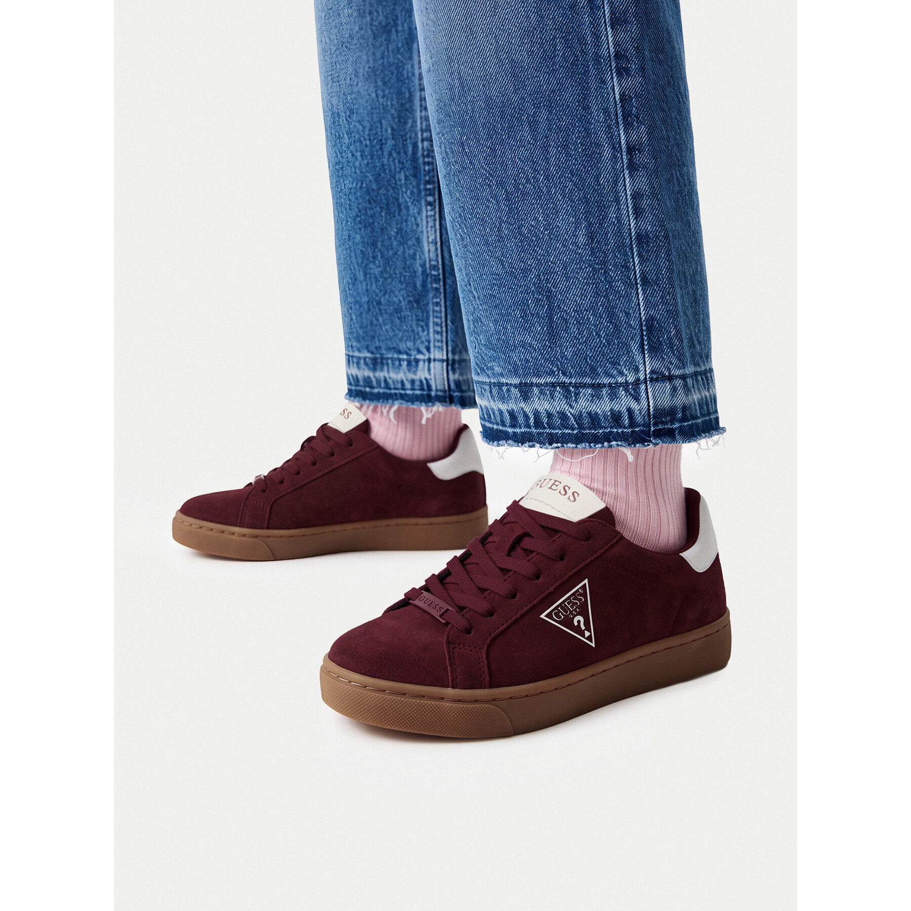 Tenisice Guess EO-BI12-3210-02 Tamnocrvena