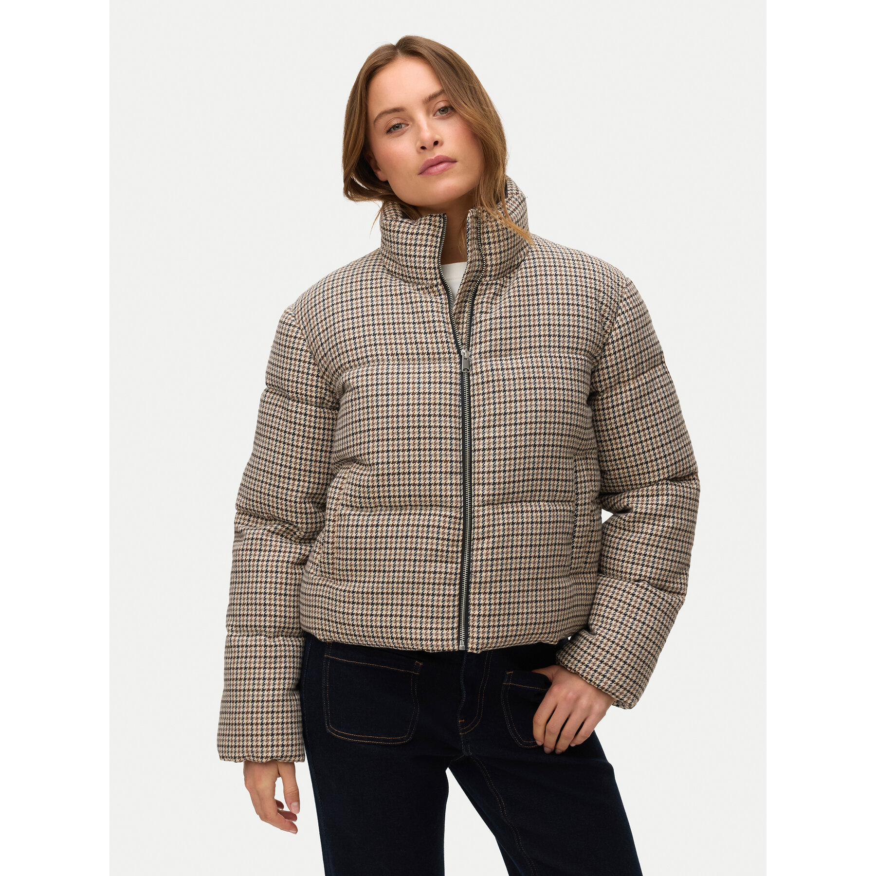 Vero Moda Winterjacke Lyon 10334968 Dunkelbeige Regular Fit
