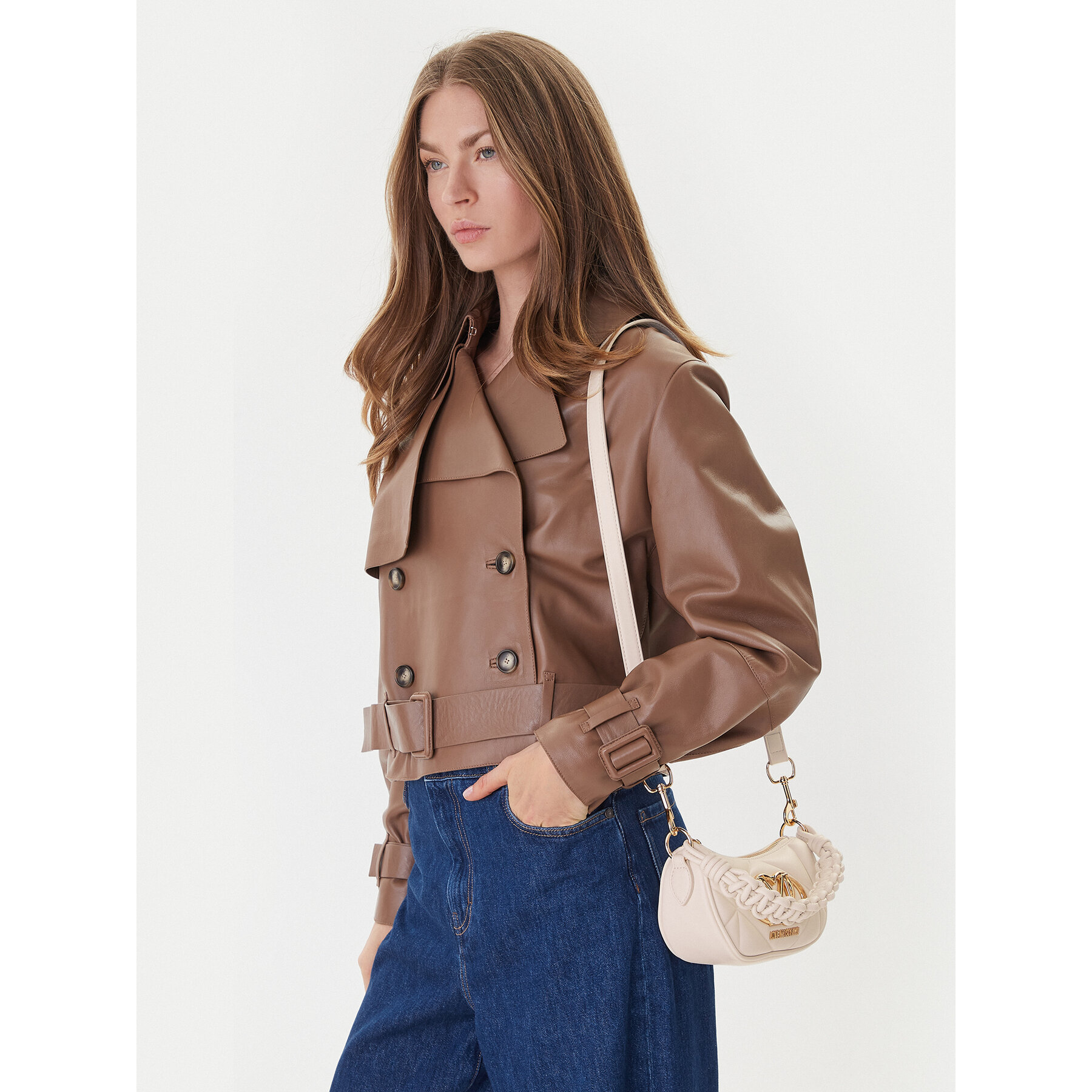 Geantă LOVE MOSCHINO JC4189PP0NLC0110 Écru