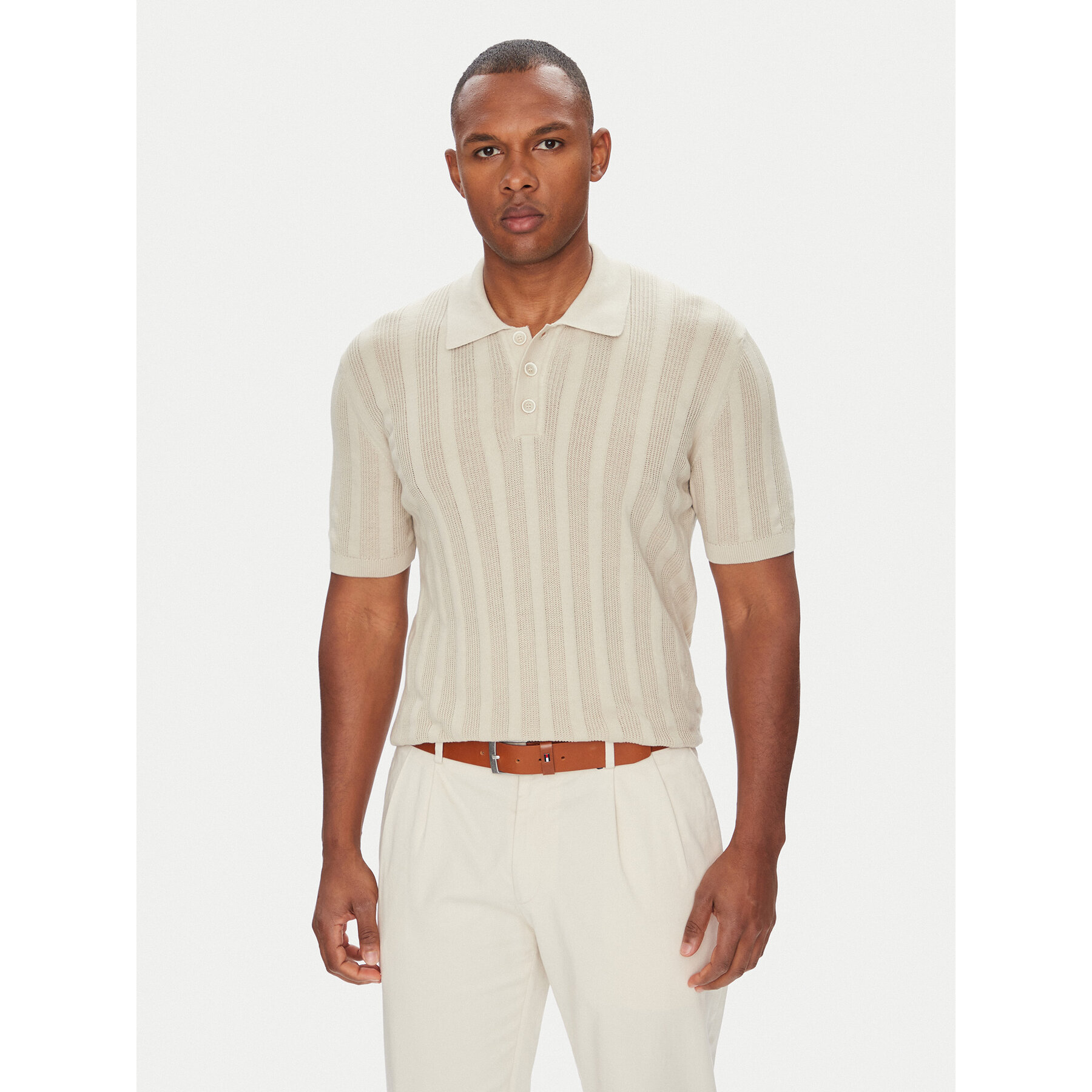 Baldessarini Pólóing B4 50024.5232 Bézs Slim Fit