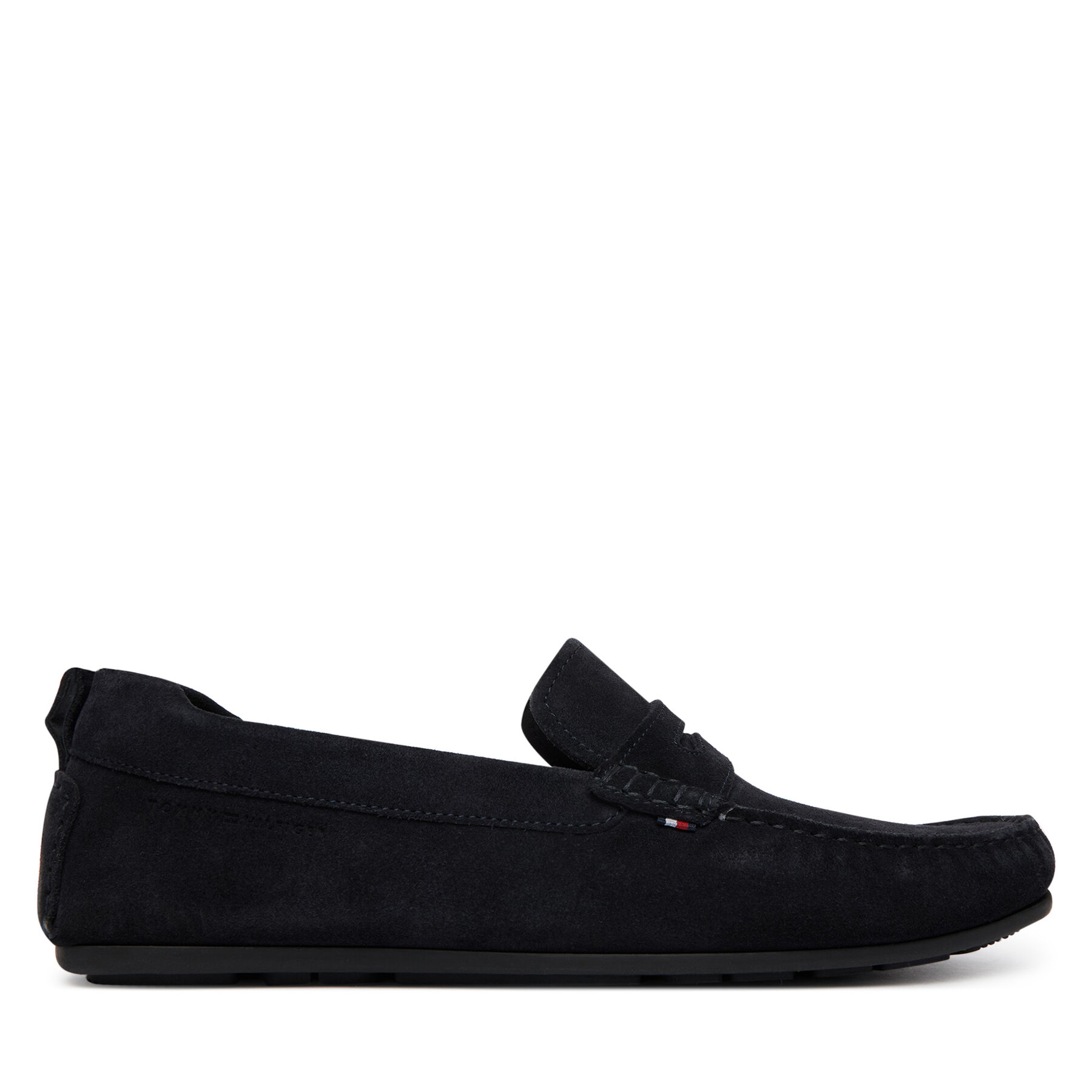 Mokasíny Tommy Hilfiger Core Hilfiegr Suede Driver FM0FM05789 Tmavomodrá