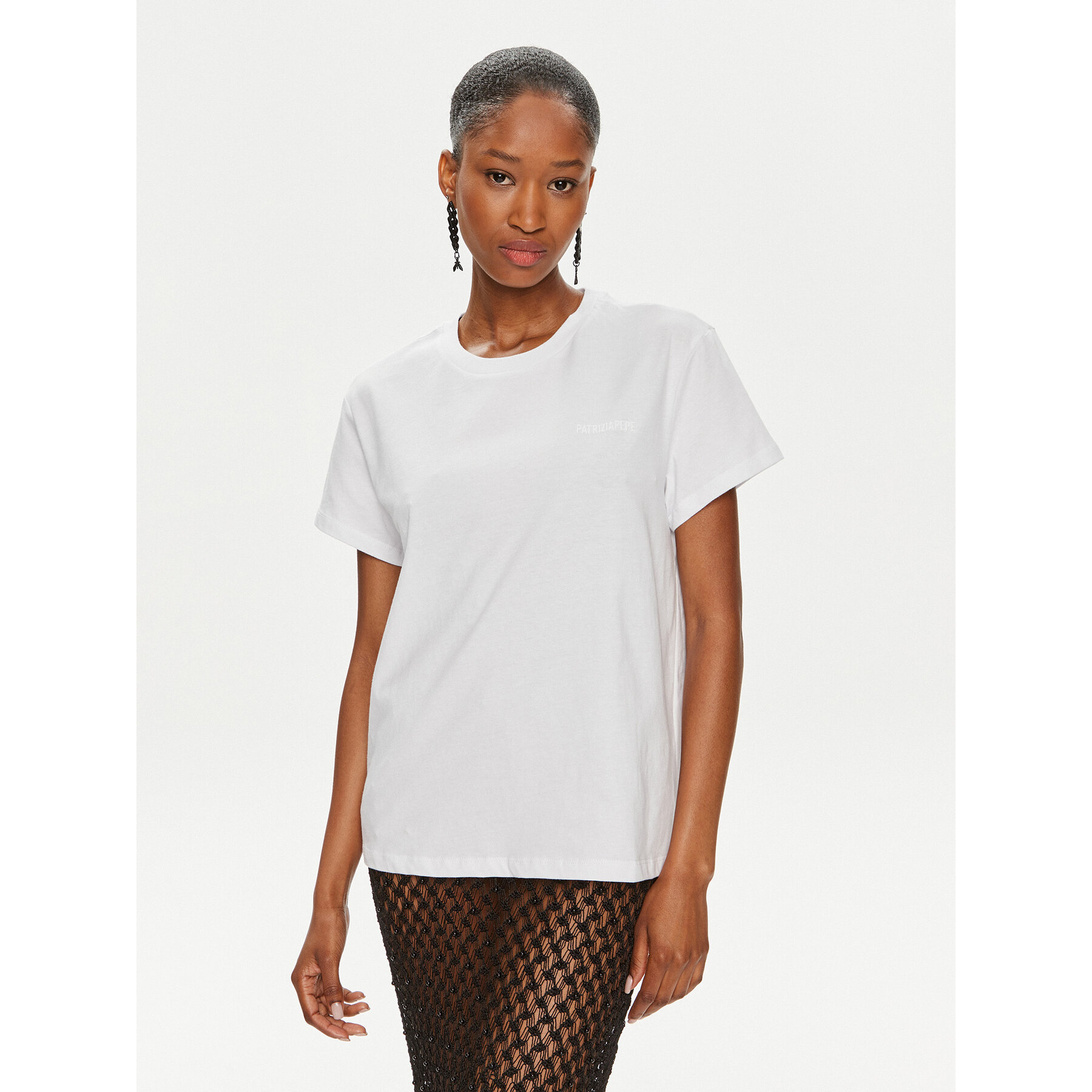 Patrizia Pepe T-shirt 8M1543/J111-W103 Bijela Regular Fit
