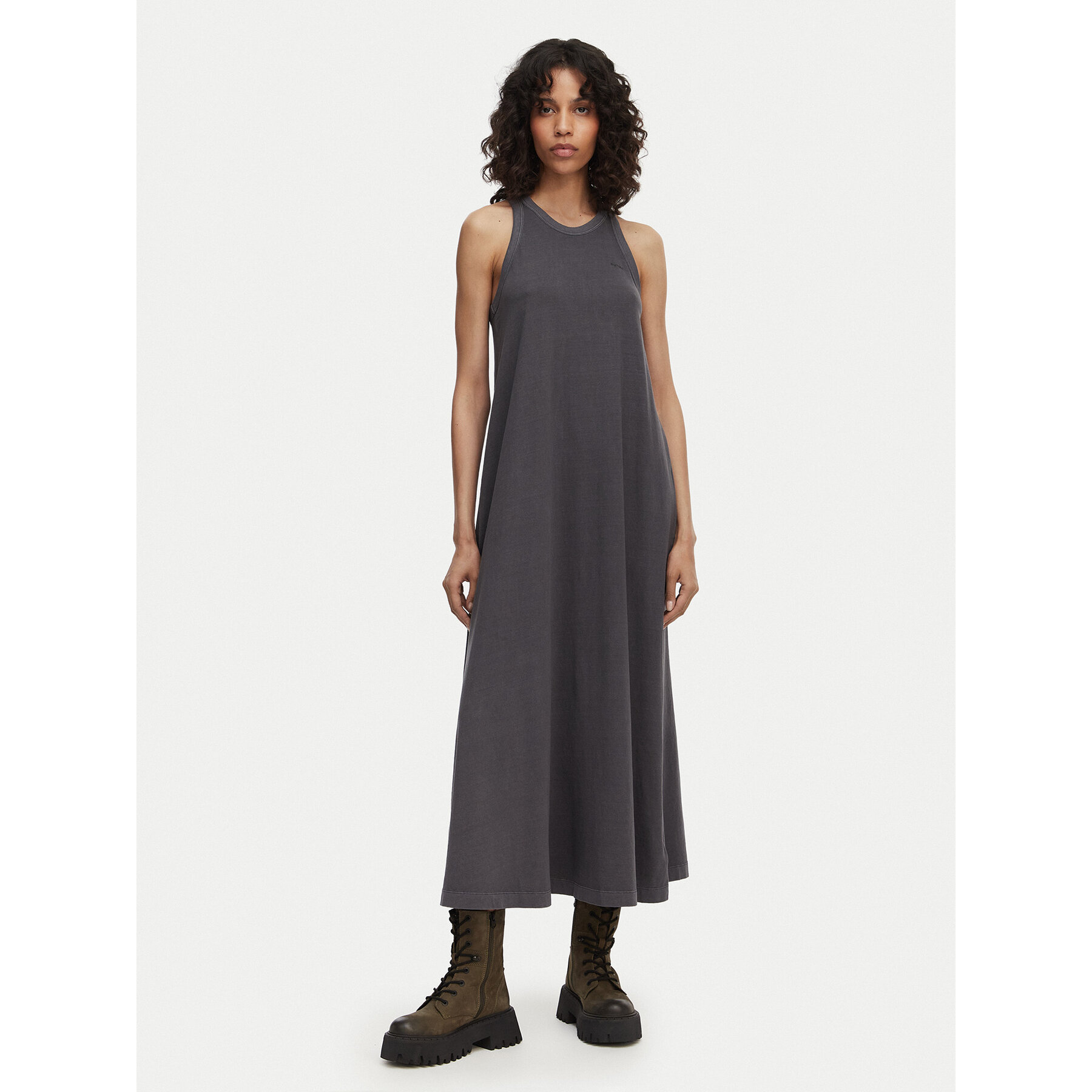 G-Star Raw Φόρεμα καθημερινό D28944-B059 Σκούρο γκρι Regular Fit