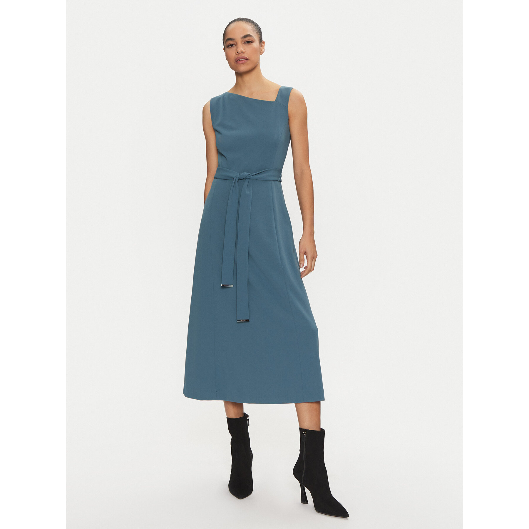 Calvin Klein Kleid für den Alltag K20K207895 Grün Regular Fit
