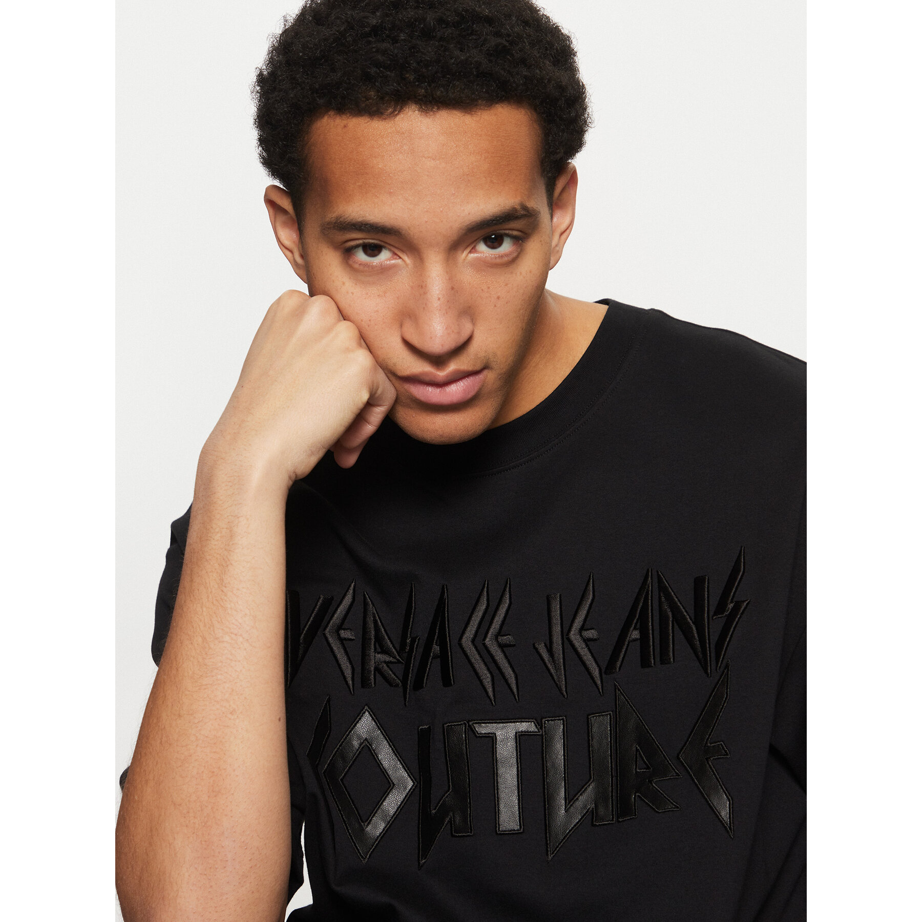 Versace Jeans Couture T-shirt 78GAHE02 Nero Regular Fit