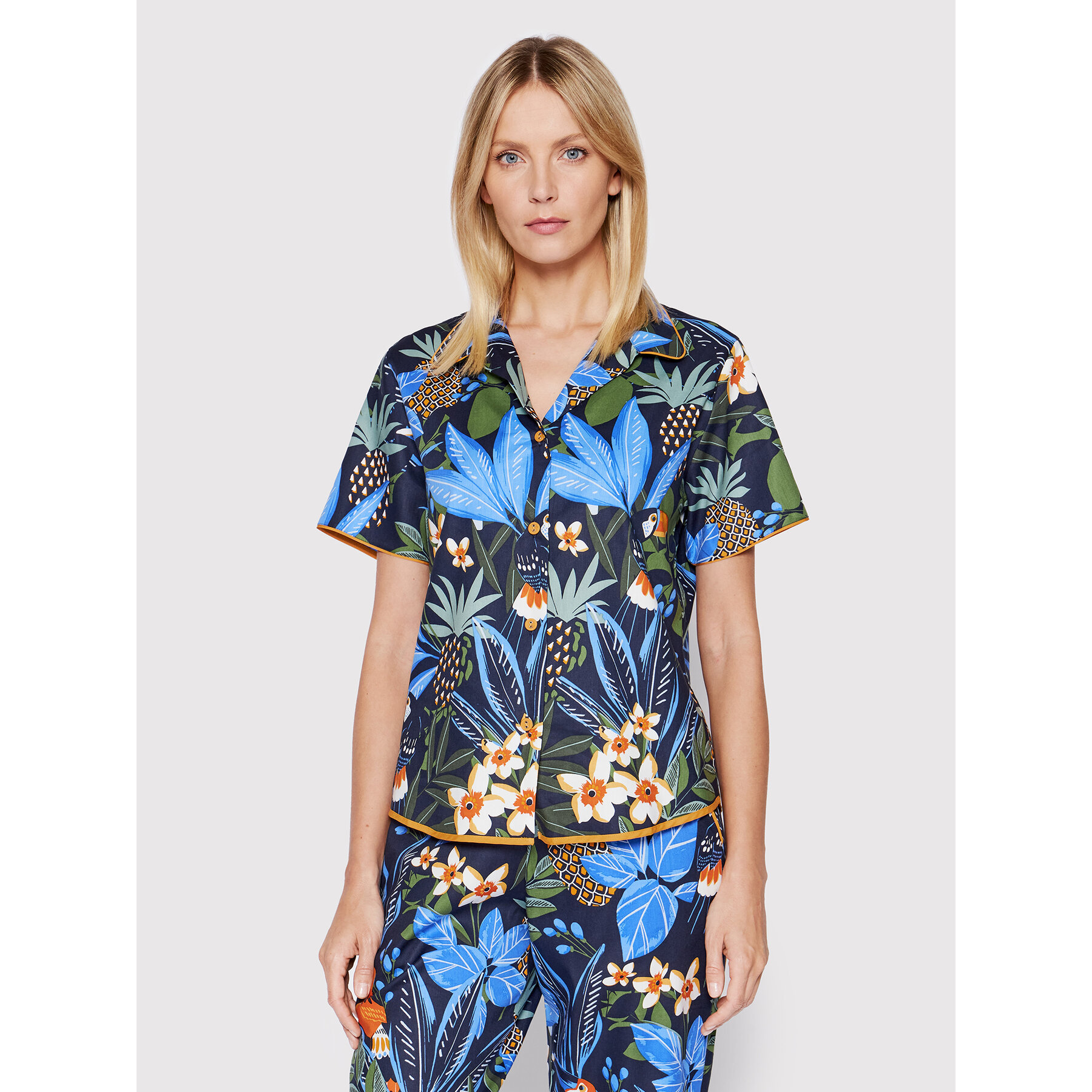 Cyberjammies Cyberjammies Μπλούζα πιτζάμας Sierra 9069 Σκούρο μπλε Regular Fit