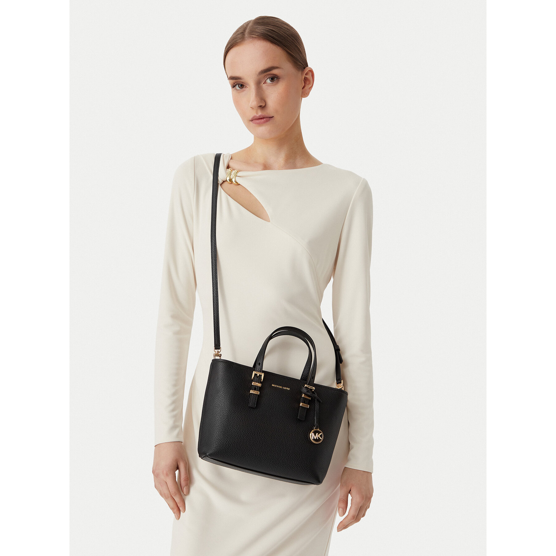 Ročna torba MICHAEL Michael Kors 32S6GQNC1L Črna