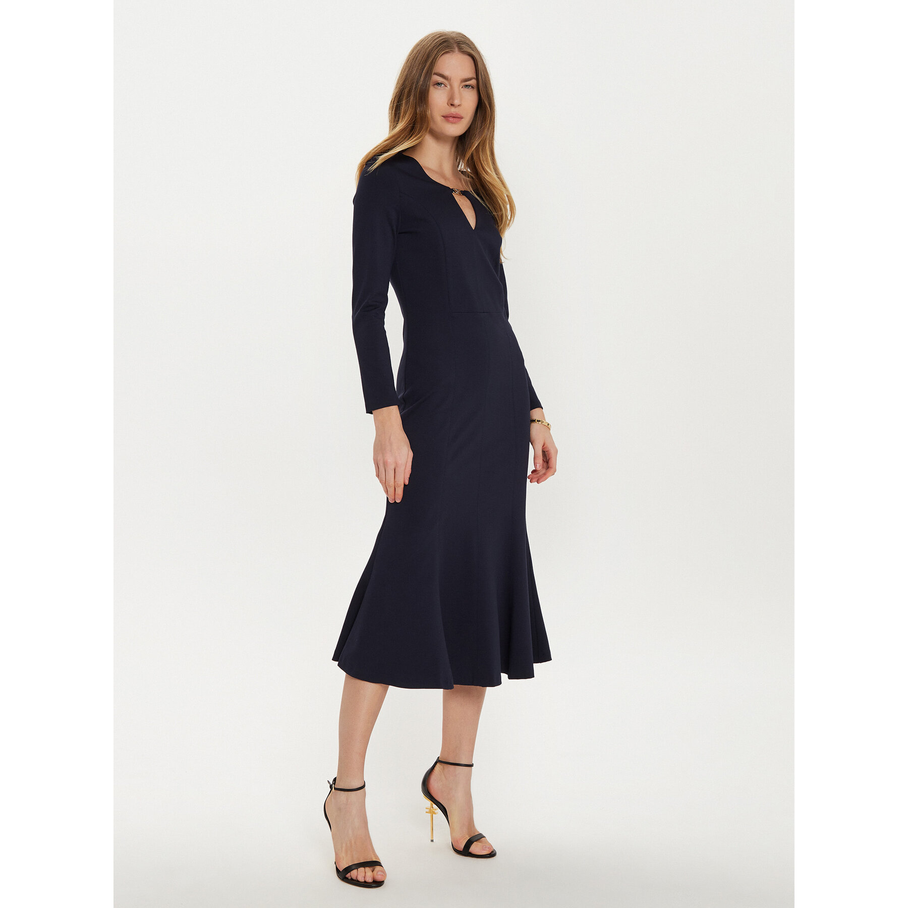Rinascimento Coctailkleid CFC0121444003CFC0121444003 Dunkelblau Regular Fit
