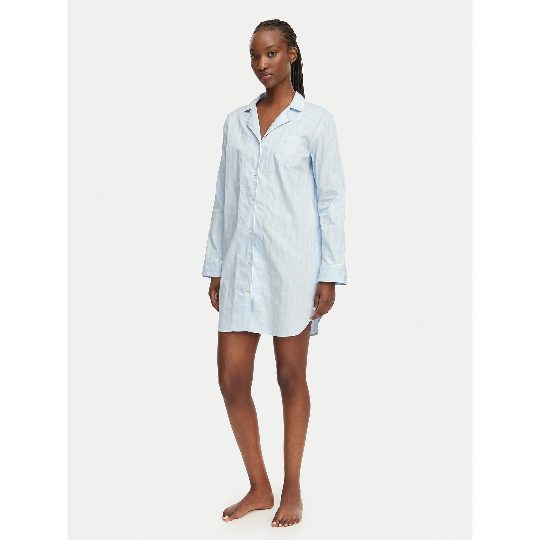 LAUREN RALPH LAUREN Νυχτικό ILN32507 Ανοιχτό μπλε Relaxed Fit