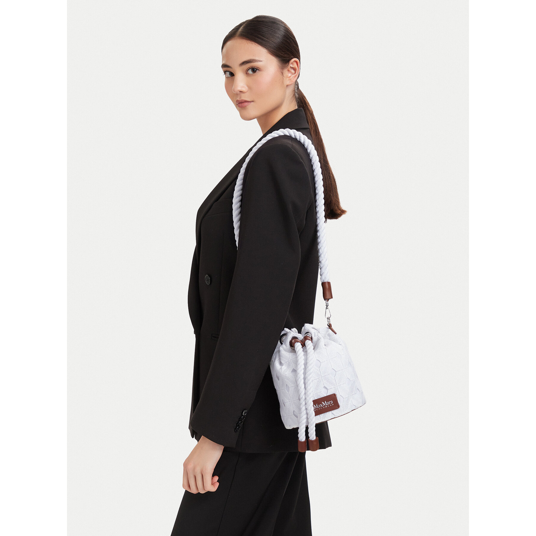 Kabelka Max Mara 2616511029650 Biela