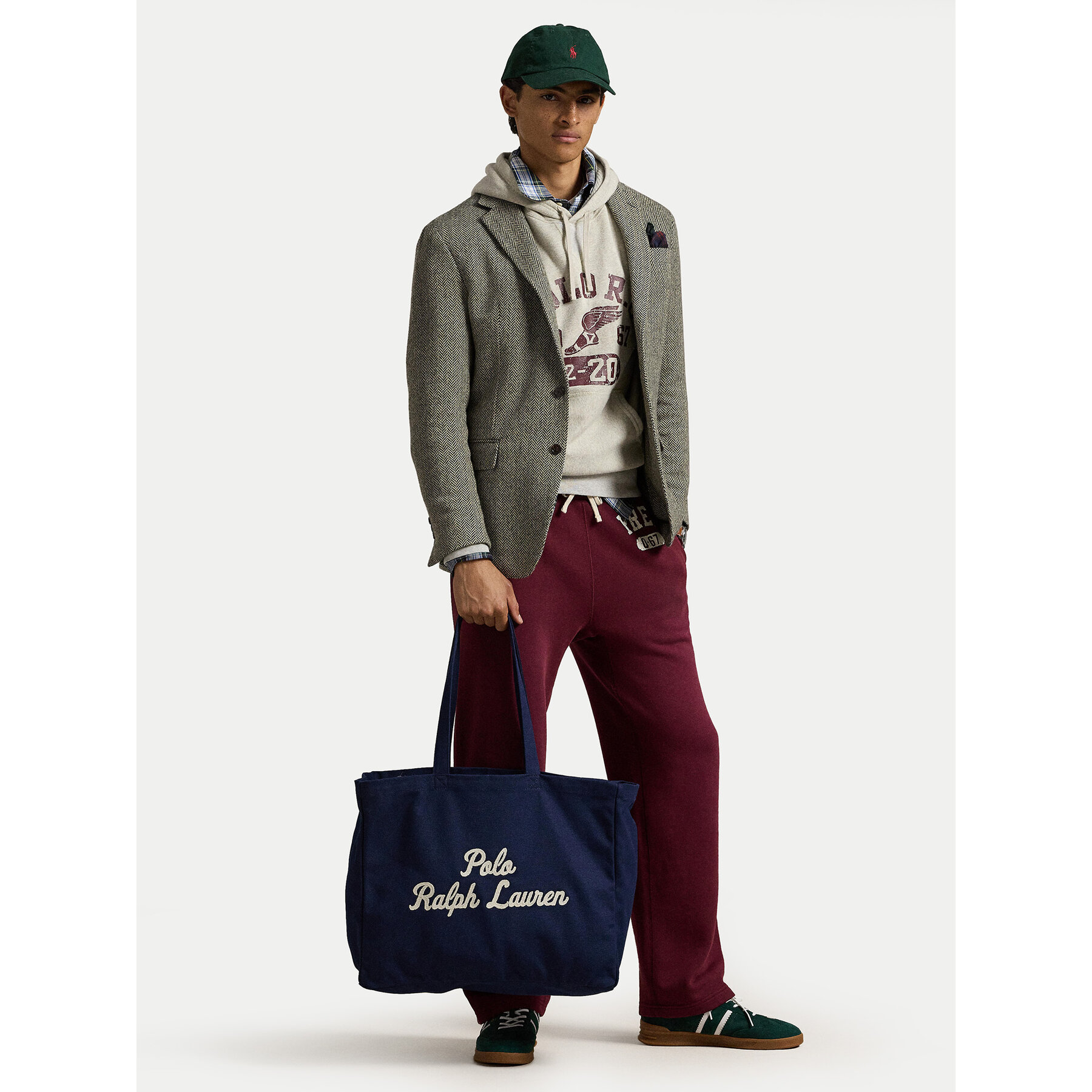 Taška Polo Ralph Lauren 405945884001 Tmavomodrá