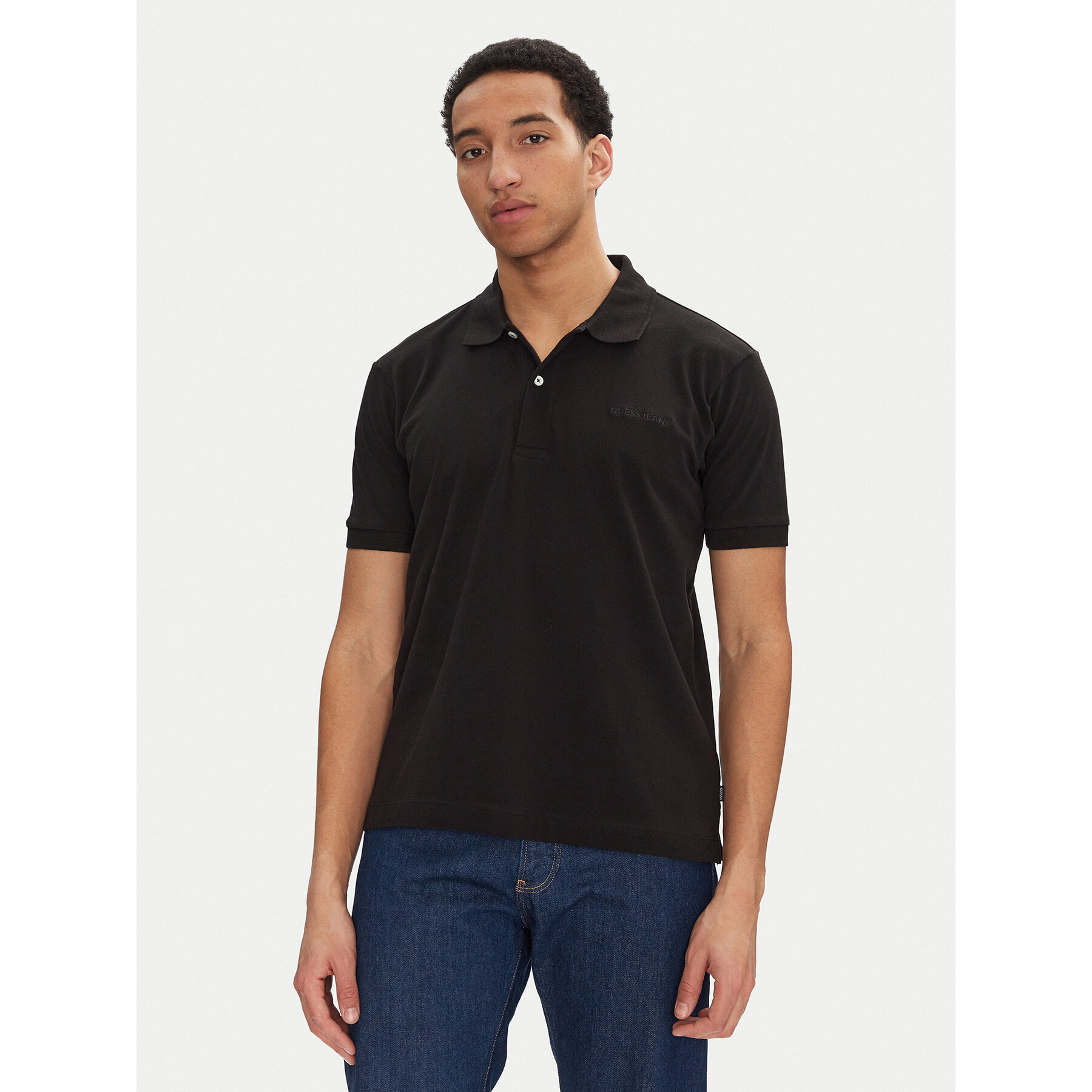 Guess Jeans Polo M4BP29 KCJV1 Nero Regular Fit