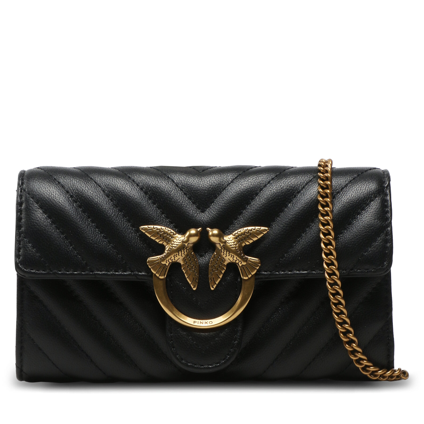 Geantă Pinko Love One Wallet C PE 23 PLTT 100062 A0GK Negru