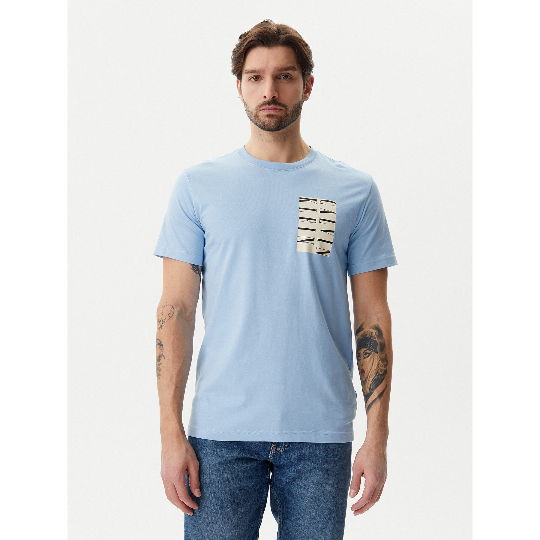 Calvin Klein Jeans Calvin Klein Jeans T-Shirt Serif Box Graphic J30J327474 Γαλάζιο Regular Fit