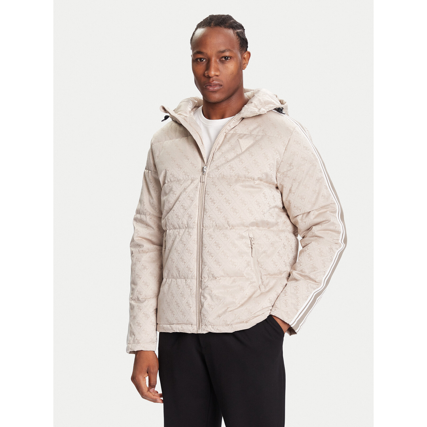 Guess Übergangsjacke Z5BL02 WFIQ2 Beige Regular Fit