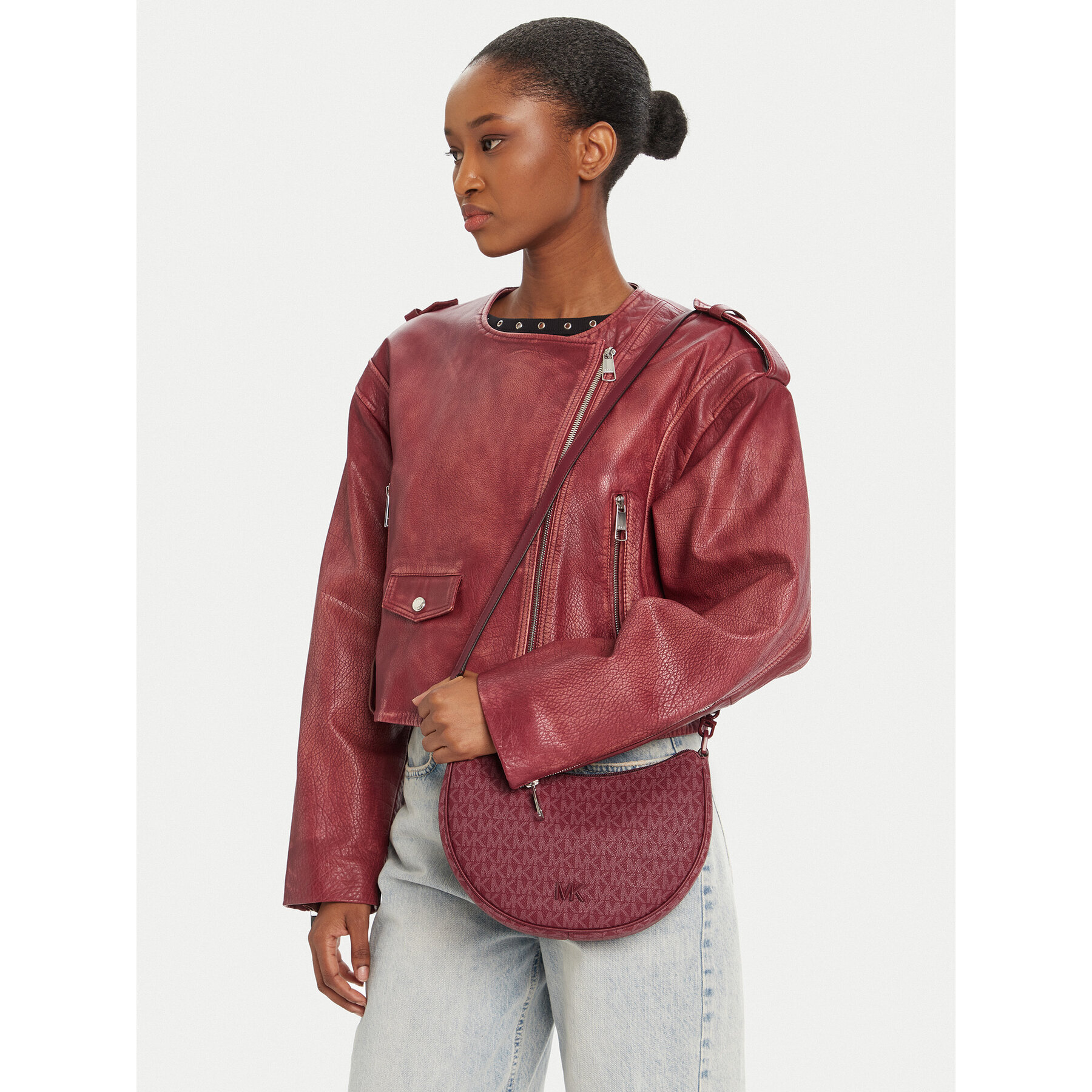 Geantă MICHAEL Michael Kors 32T5T8QU1B Vișiniu