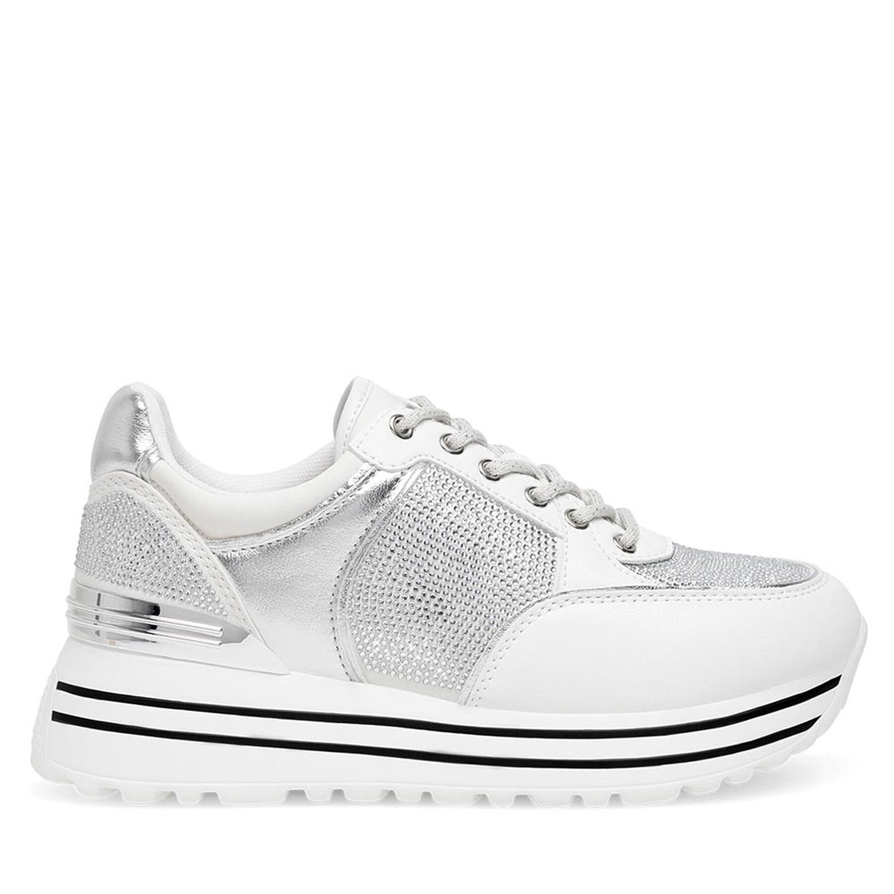 Sneakersy Eva Minge WYL3795-1 Biela