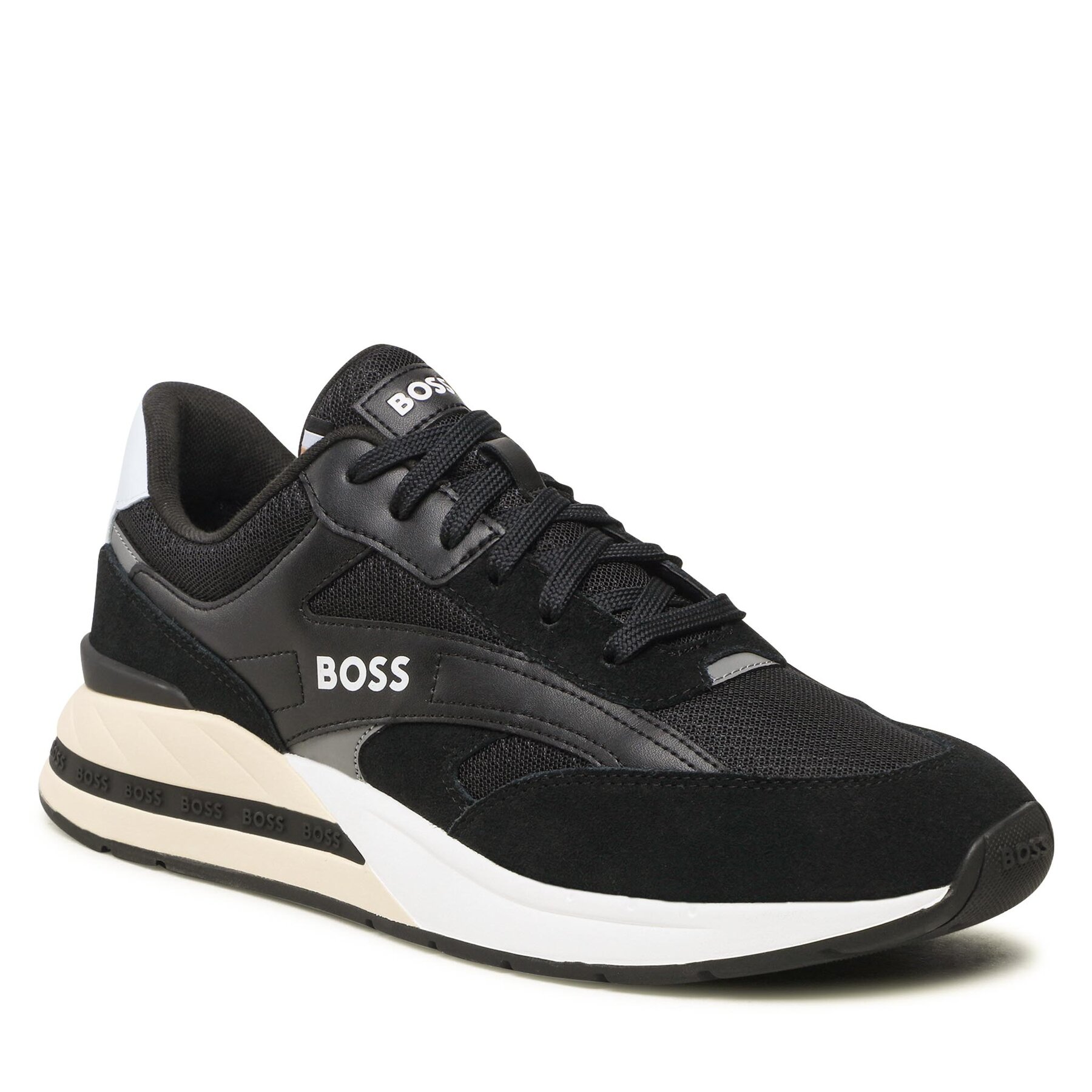 Sneakers Boss 50493214 Black 01 50493214 imagine super redus 2022