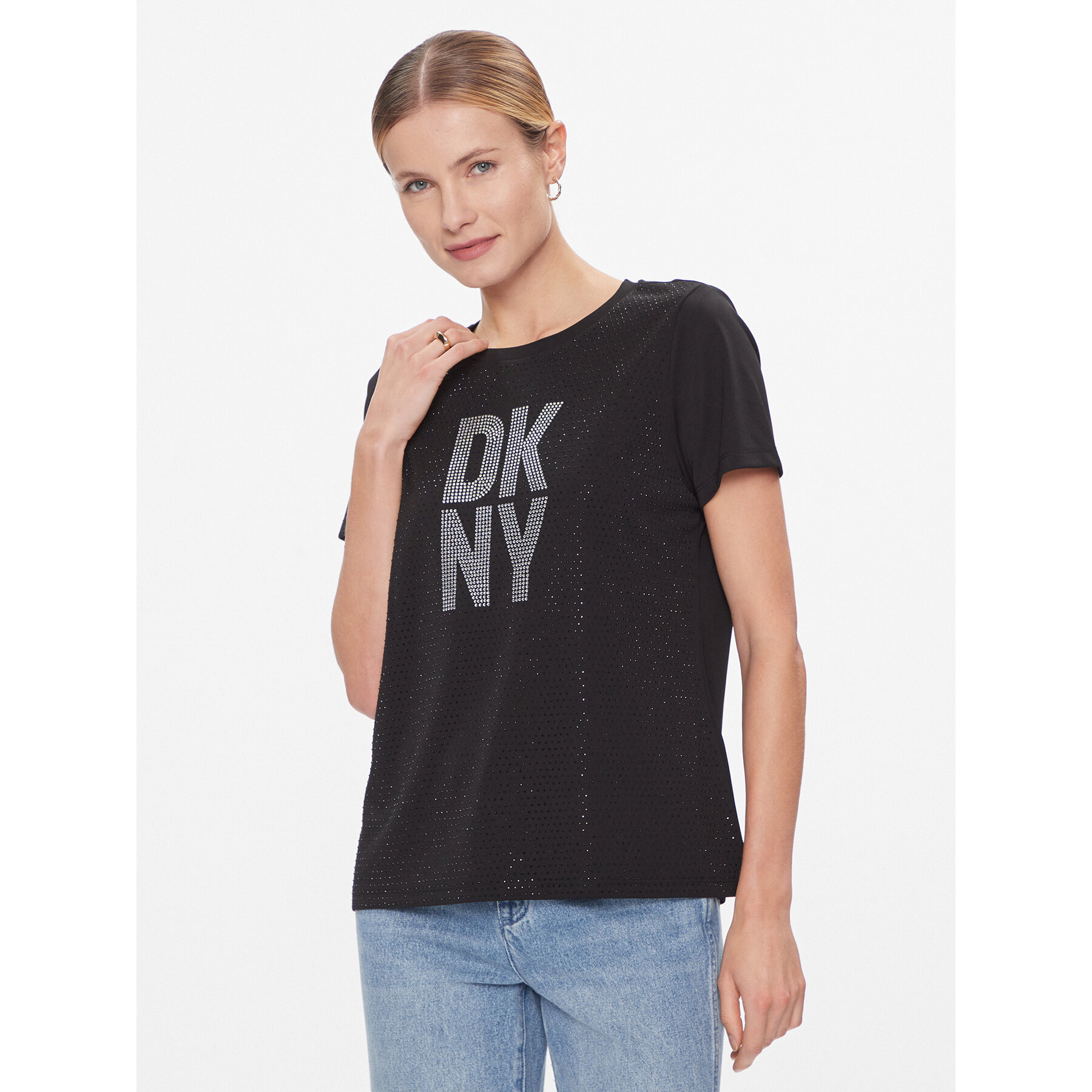 DKNY T-shirt P3JHXDNA Nero Regular Fit
