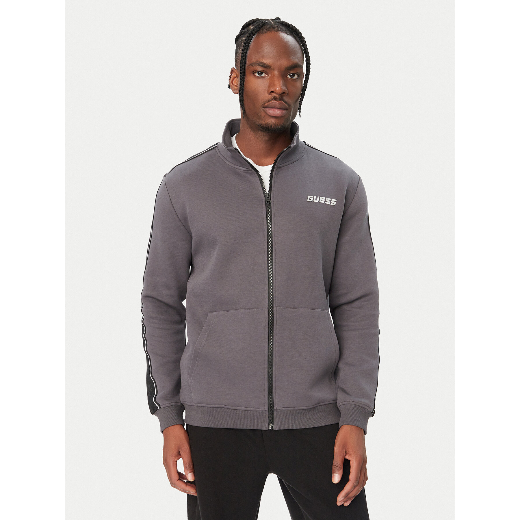 Guess Sweatshirt Z2YQ10 KB3P2 Dunkelgrau Regular Fit
