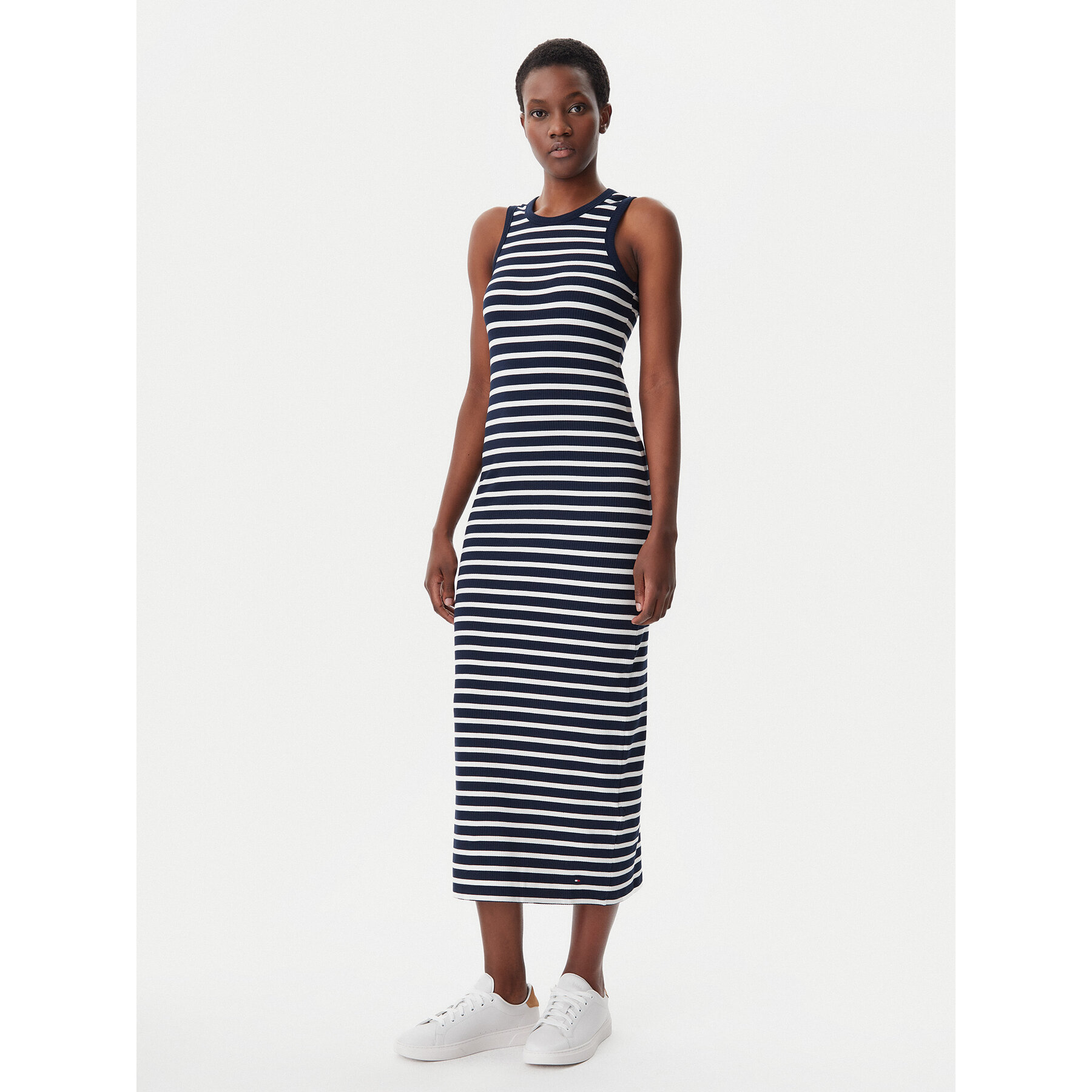 Tommy Hilfiger Sommerkleid WW0WW38838 Dunkelblau Slim Fit