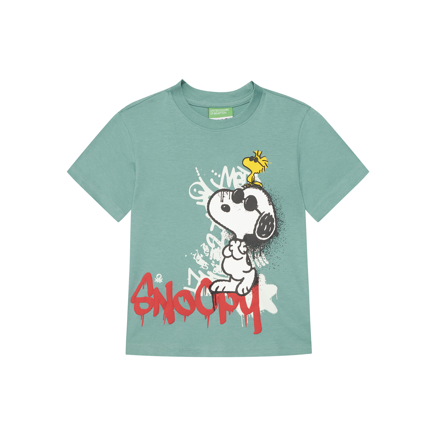 United Colors Of Benetton United Colors Of Benetton T-Shirt 3X1SG10JW Πράσινο Regular Fit