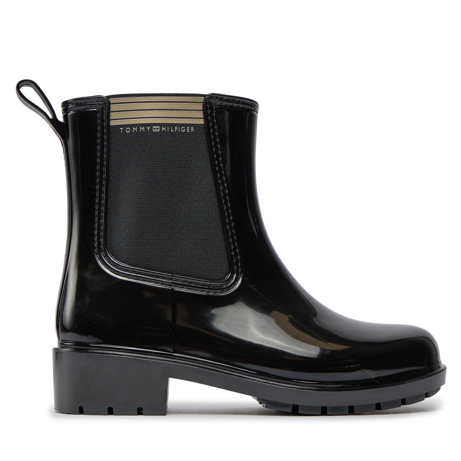 Damskie Kalosze Tommy Hilfiger, Rozmiar 36 Czarny Essential Tommy Rainboot FW0FW07760
