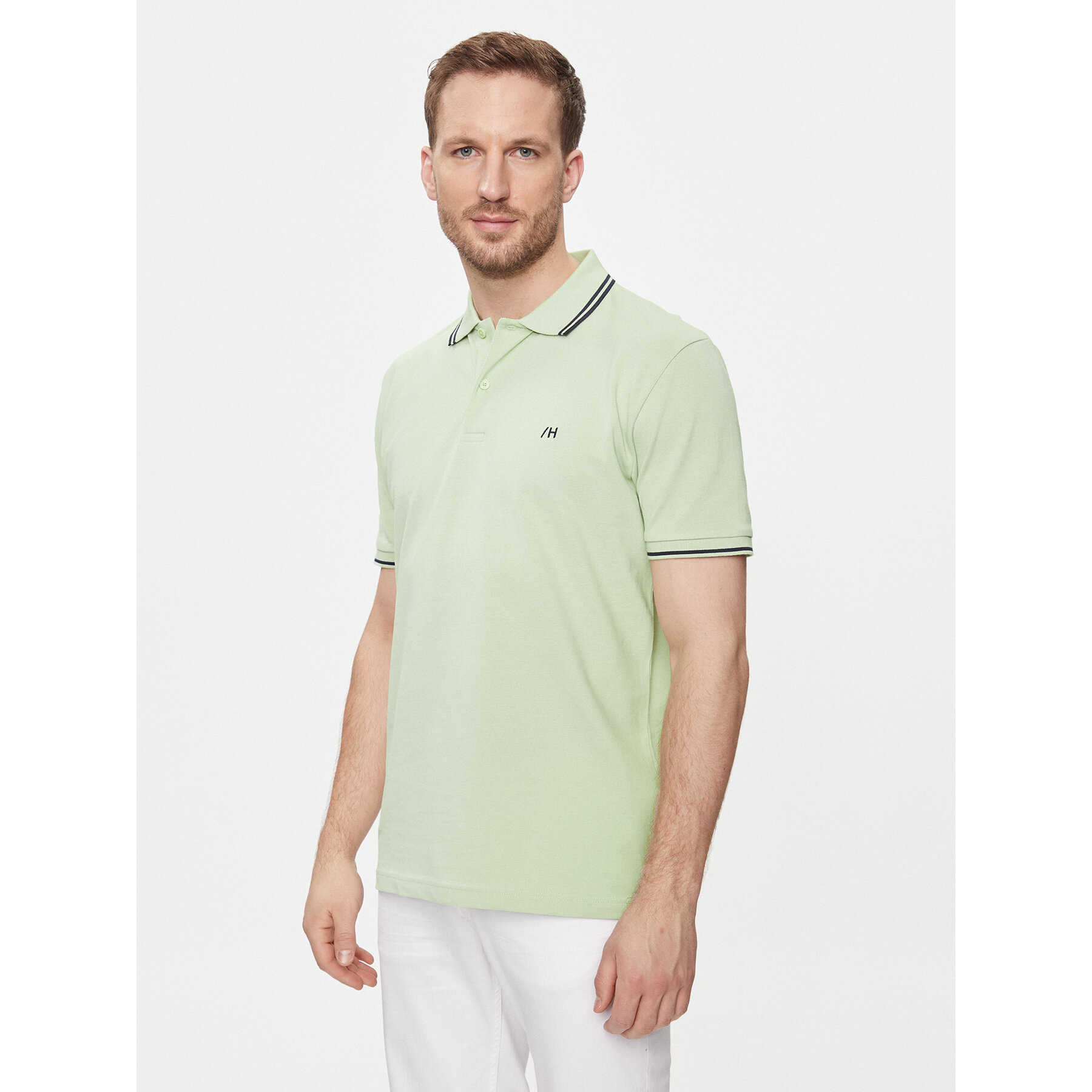 Selected Homme Polo 16087840 Πράσινο Regular Fit