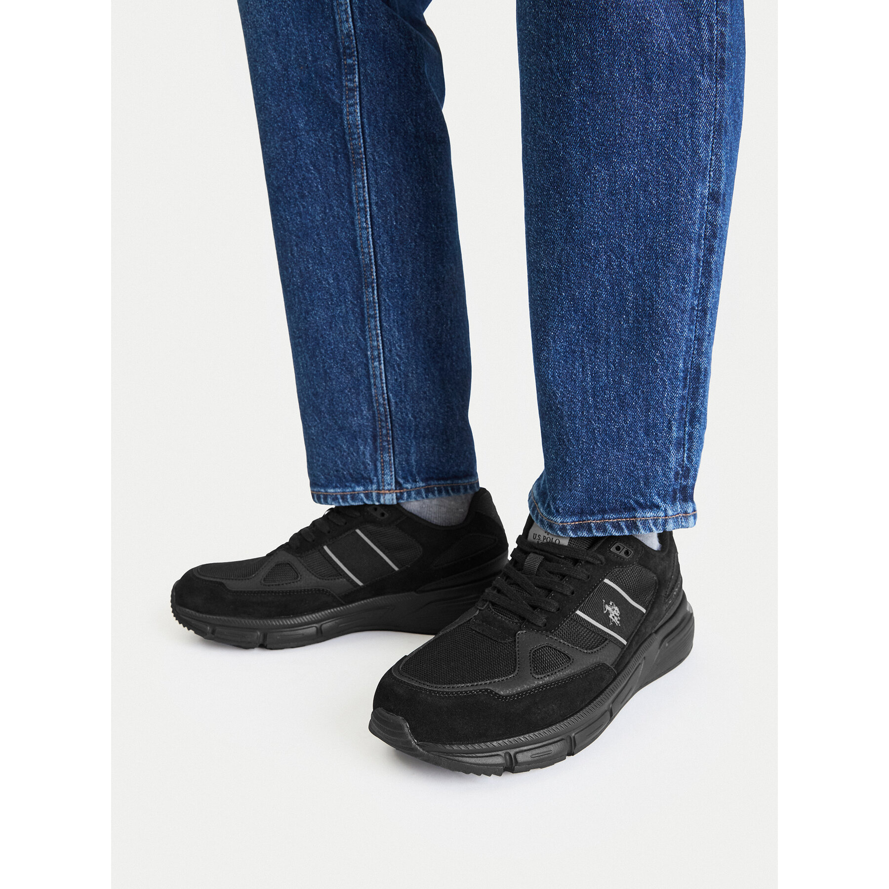 Сникърси U.S. Polo Assn. EO-PAOLO001M/GYT1 Черен