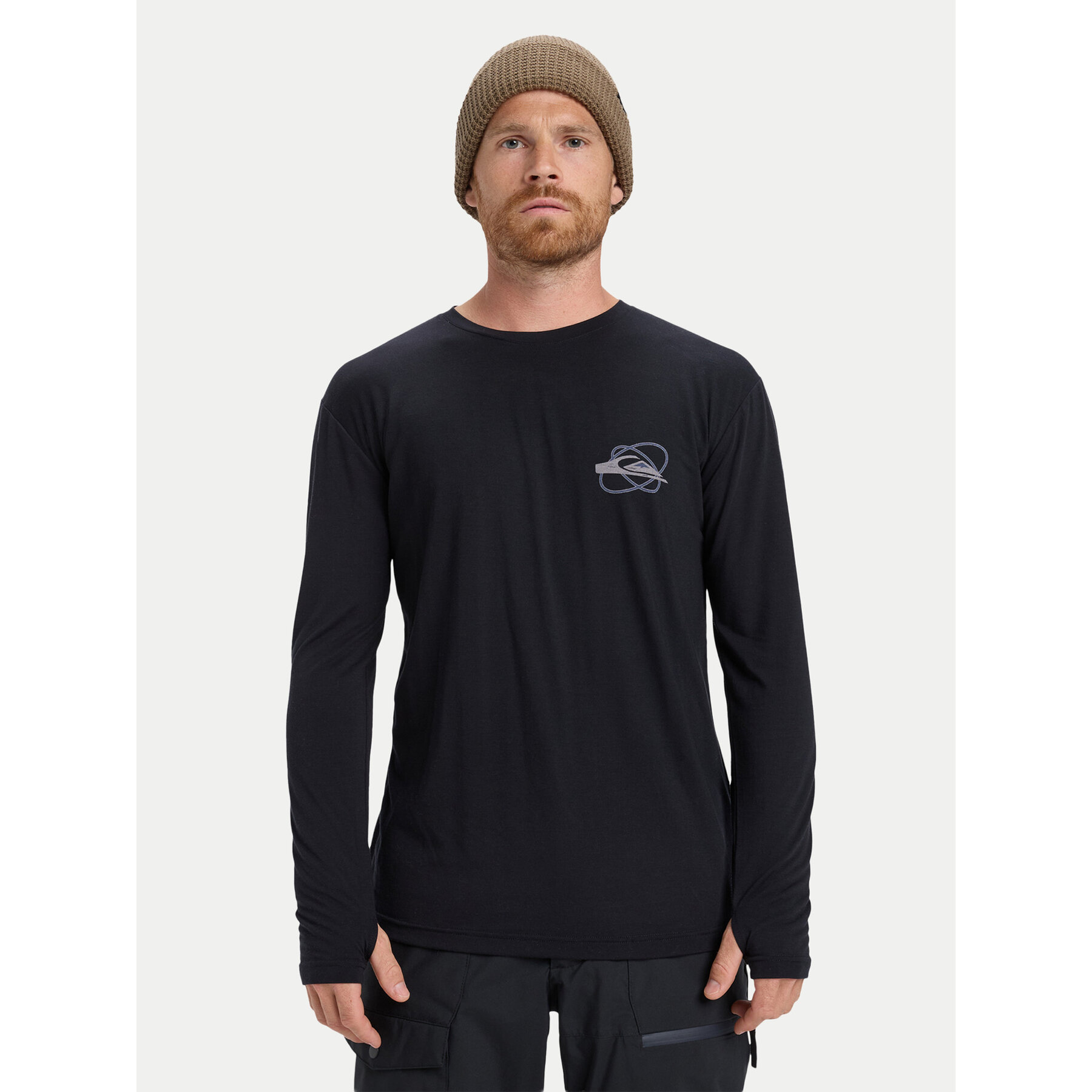Quiksilver Longsleeve Coastal Run EQYKT04400 Schwarz Regular Fit