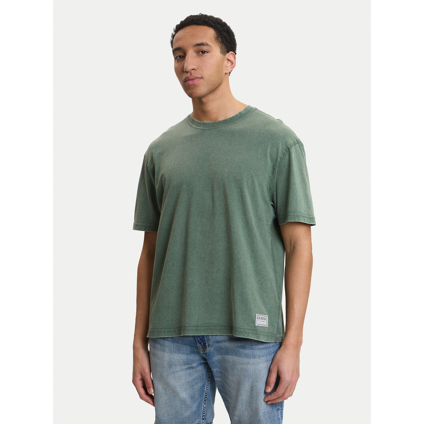 Guess T-Shirt M6GI18 K3050 Πράσινο Oversize