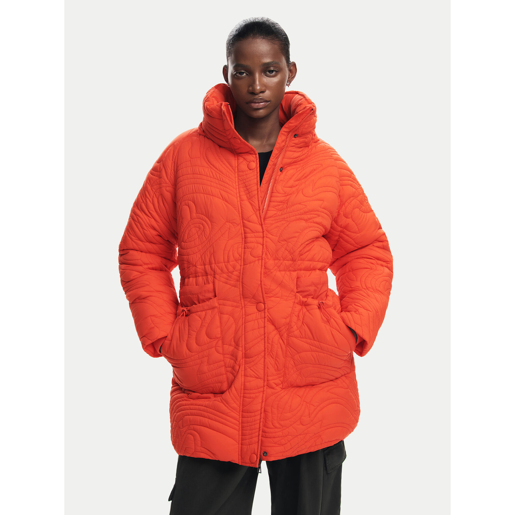Desigual Winterjacke Aarhus 24WWEWAC Orange Regular Fit