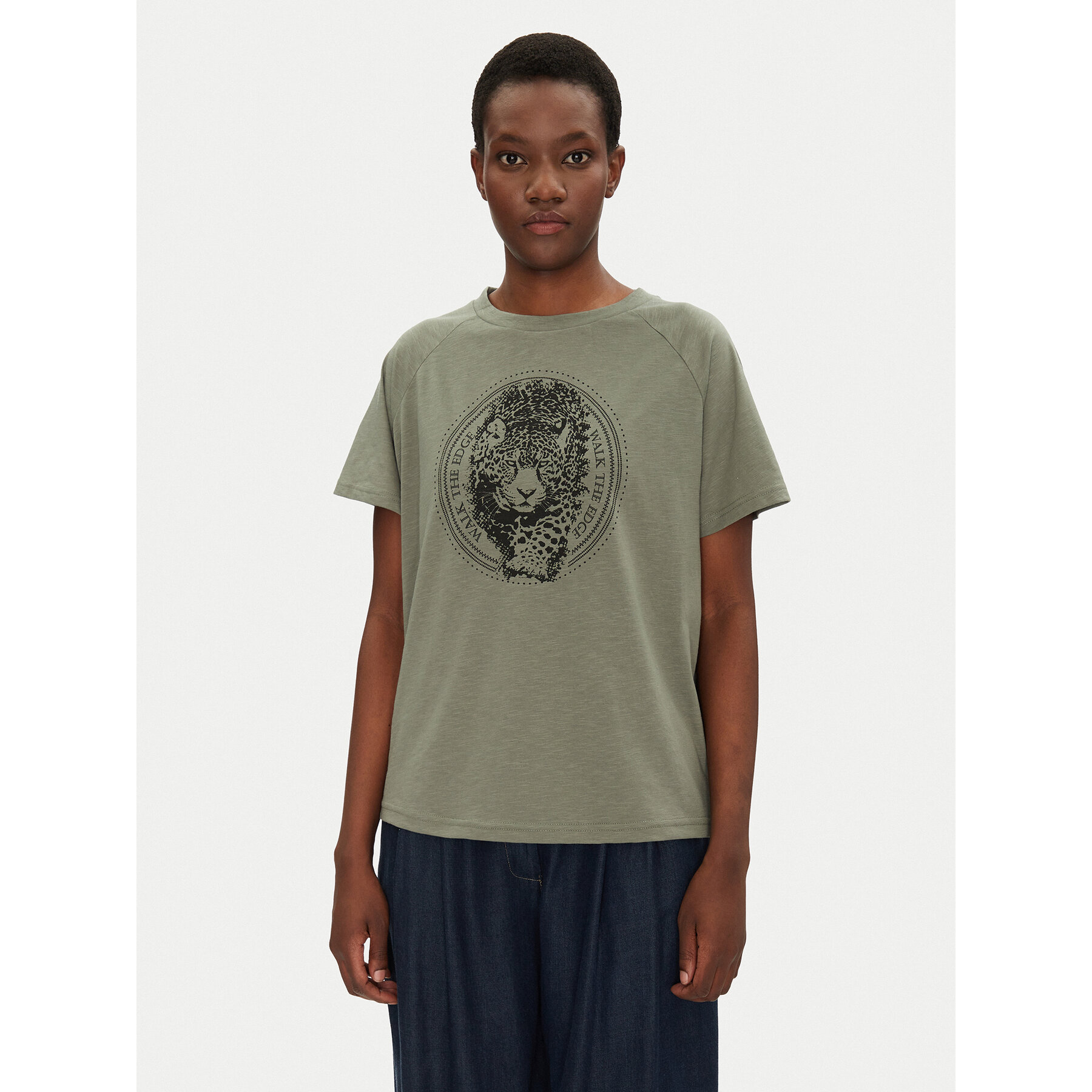 Fransa Fransa T-Shirt 20615456 Πράσινο Regular Fit